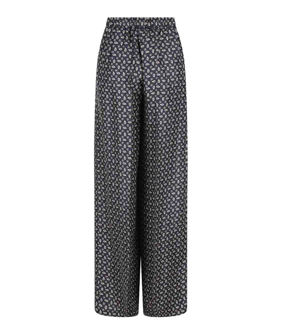 MAX MARA Мульти шелковые брюки широкие, фото 1