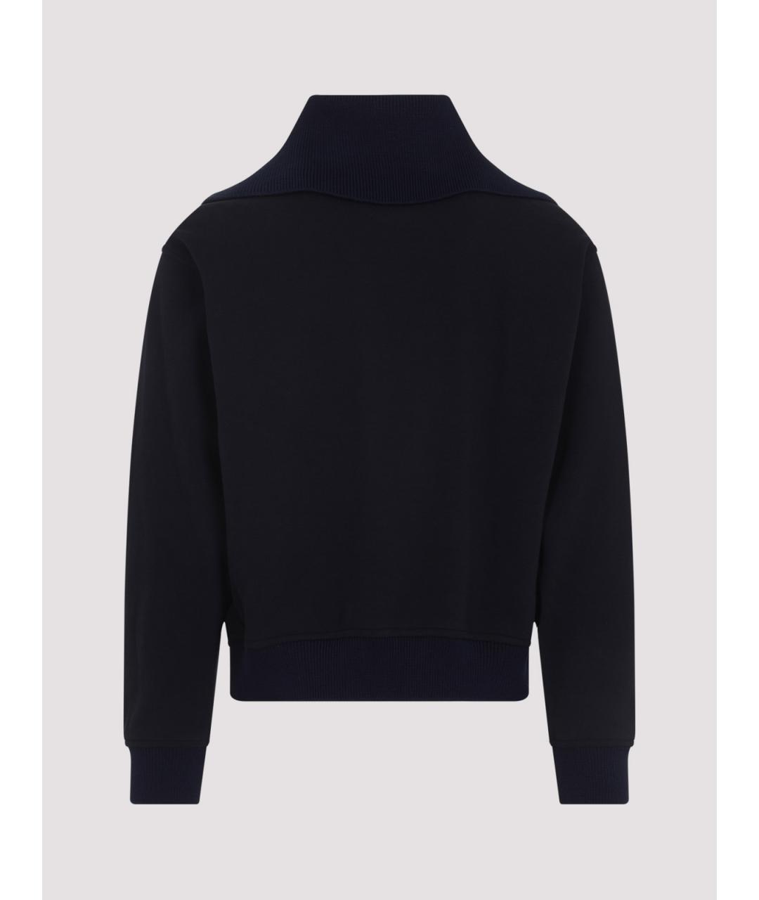 JIL SANDER Синий хлопковый джемпер / свитер, фото 2