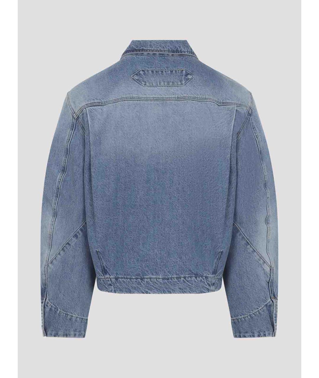 JACQUEMUS Голубая хлопковая куртка, фото 2