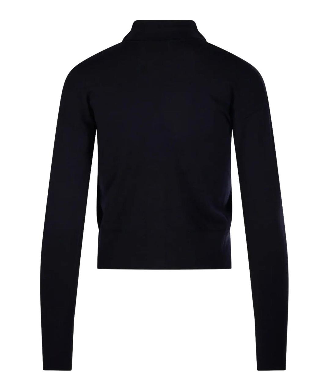 MAX MARA Синяя шерстяная футболка, фото 2