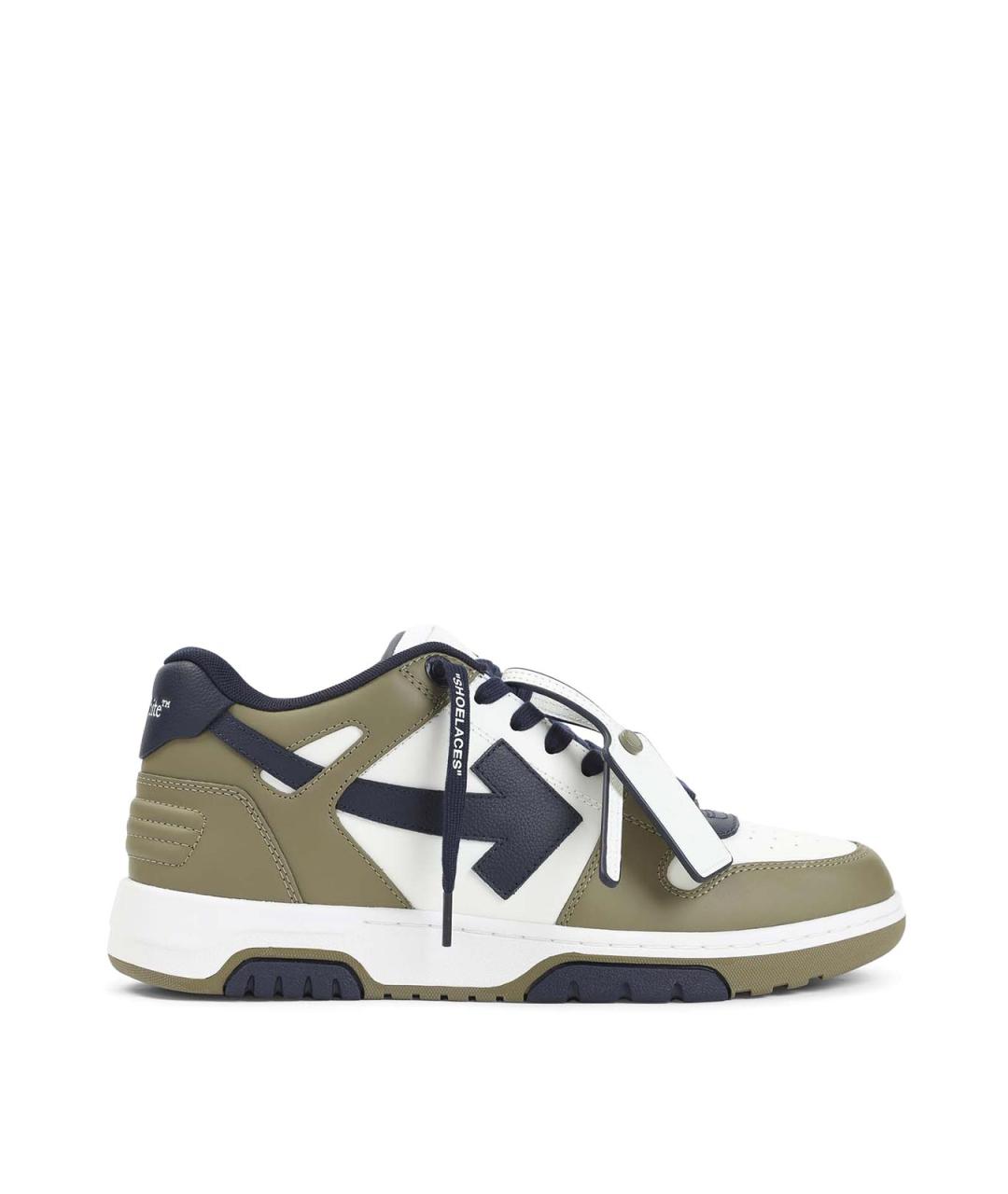 OFF-WHITE Мульти кожаные низкие кроссовки / кеды, фото 1