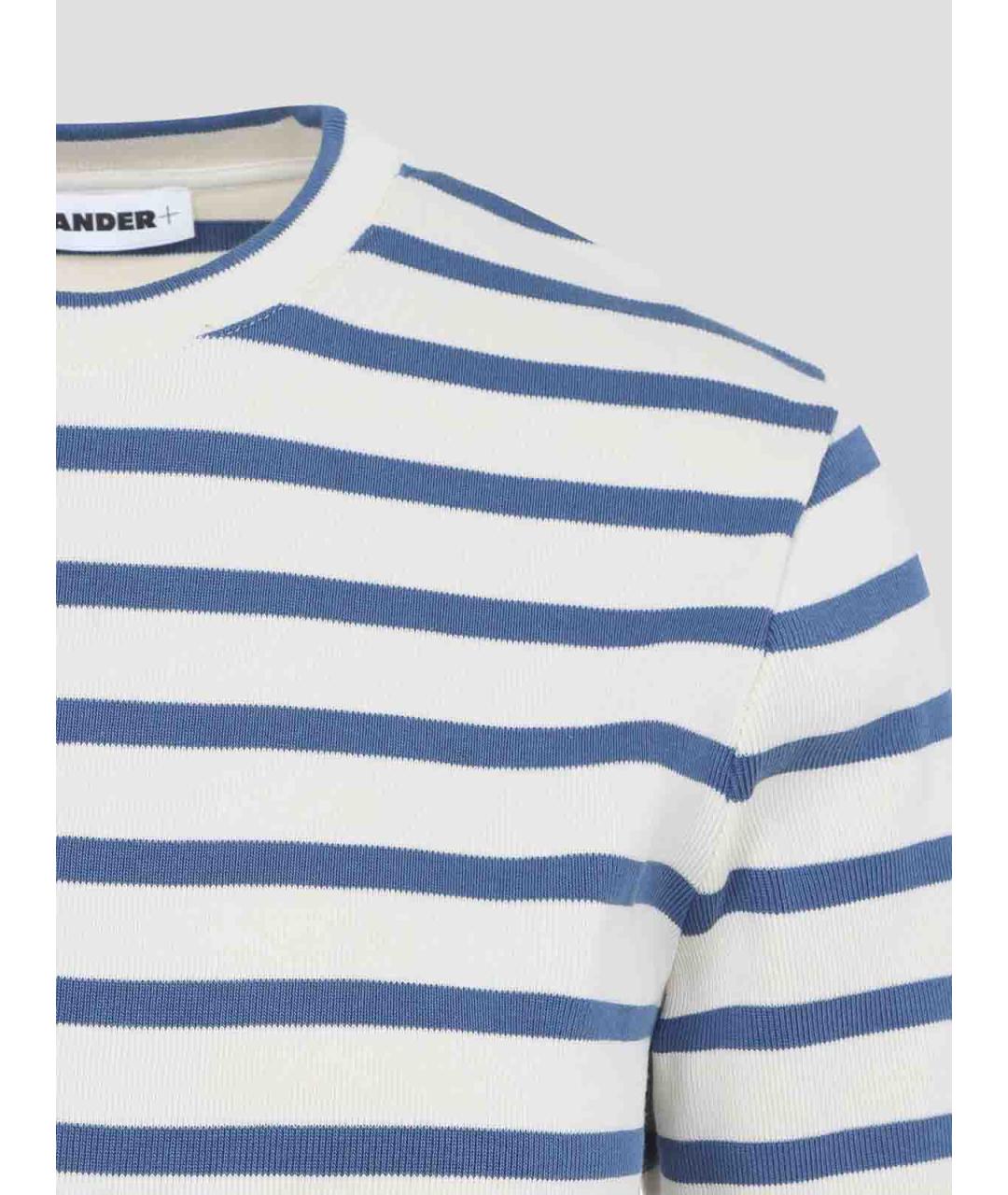 JIL SANDER Белая хлопковая футболка, фото 3