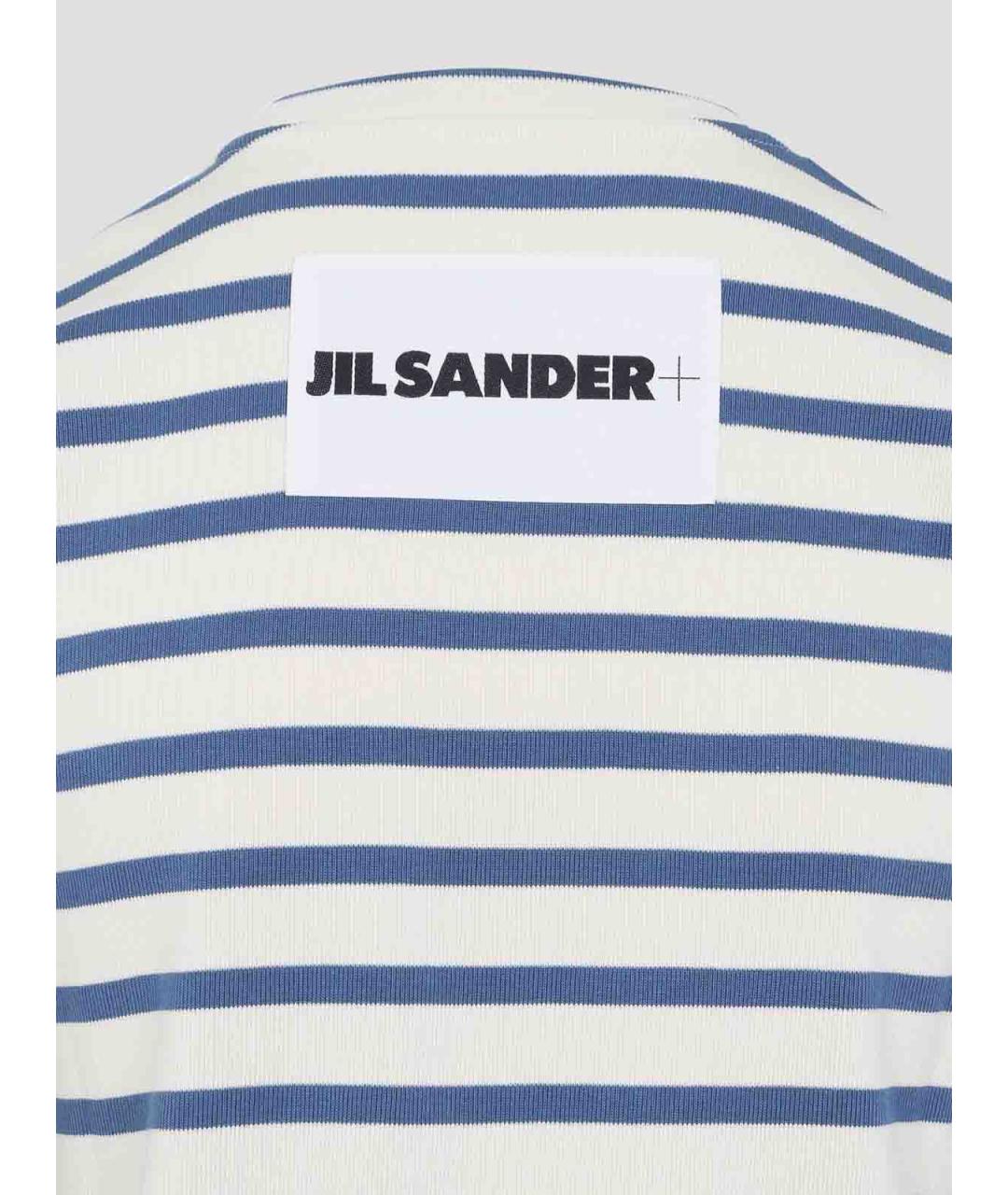 JIL SANDER Белая хлопковая футболка, фото 1