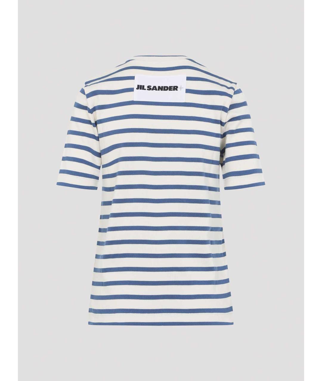 JIL SANDER Белая хлопковая футболка, фото 2