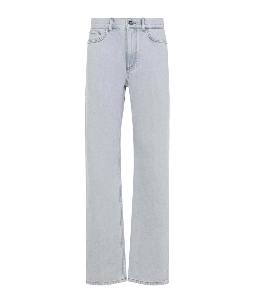 GIVENCHY Голубые хлопковые прямые джинсы, фото 1