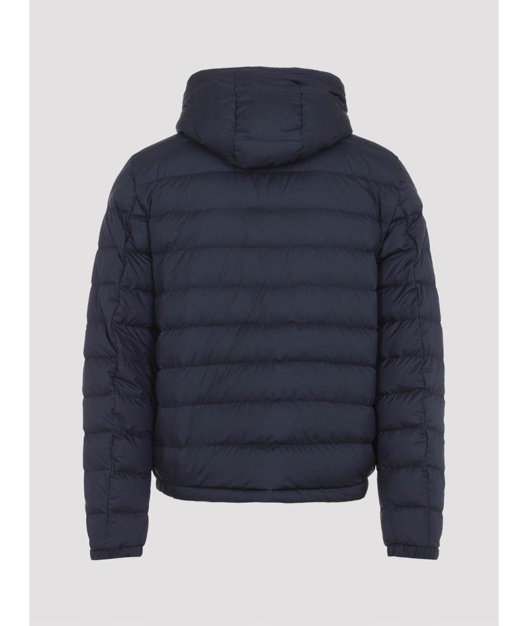 MONCLER Синяя полиэстеровая куртка, фото 2