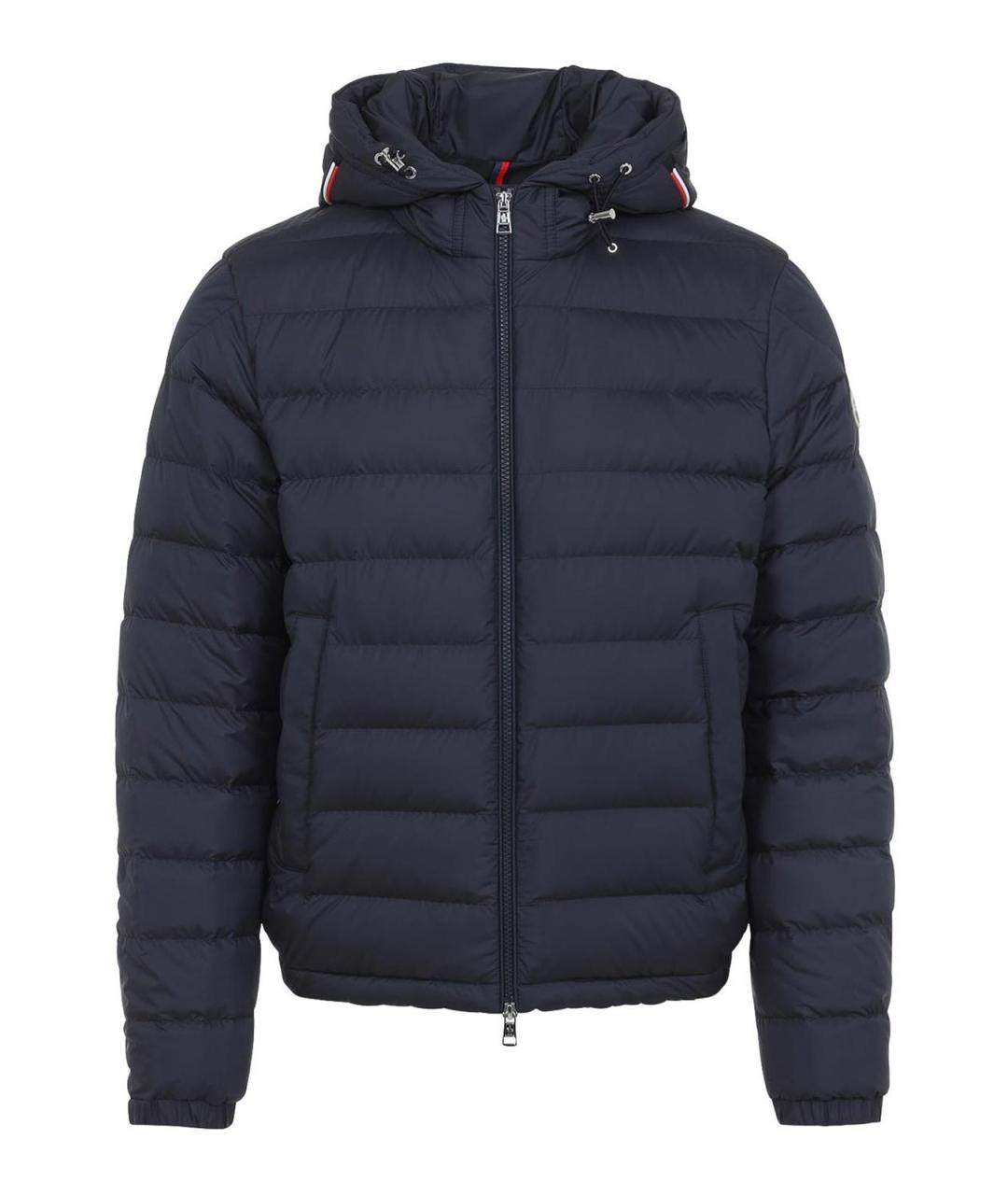 MONCLER Синяя полиэстеровая куртка, фото 1