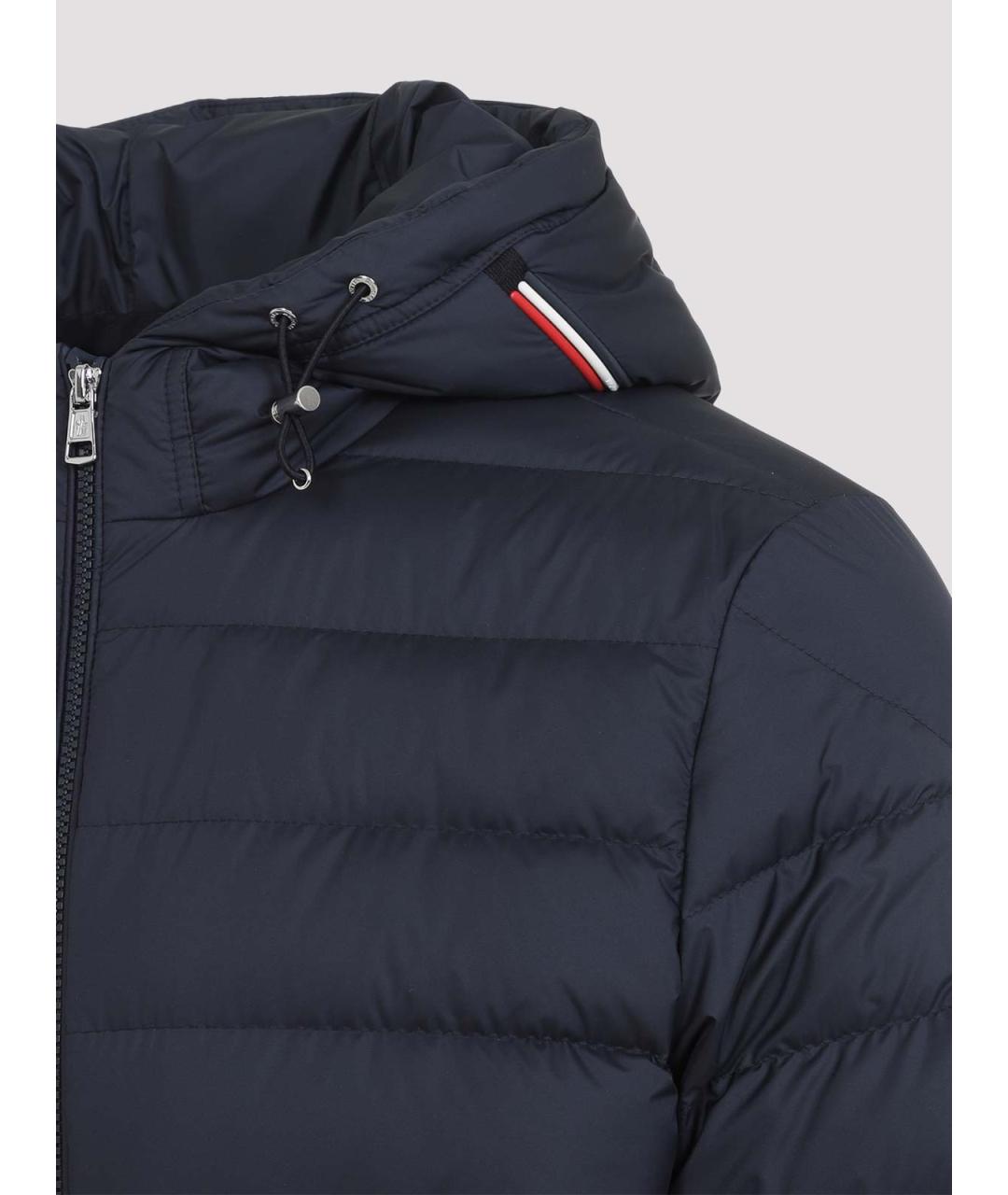 MONCLER Синяя полиэстеровая куртка, фото 3