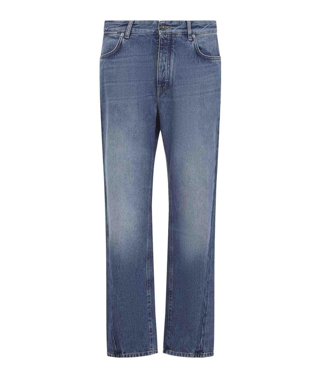 GIVENCHY Синие хлопковые прямые джинсы, фото 1