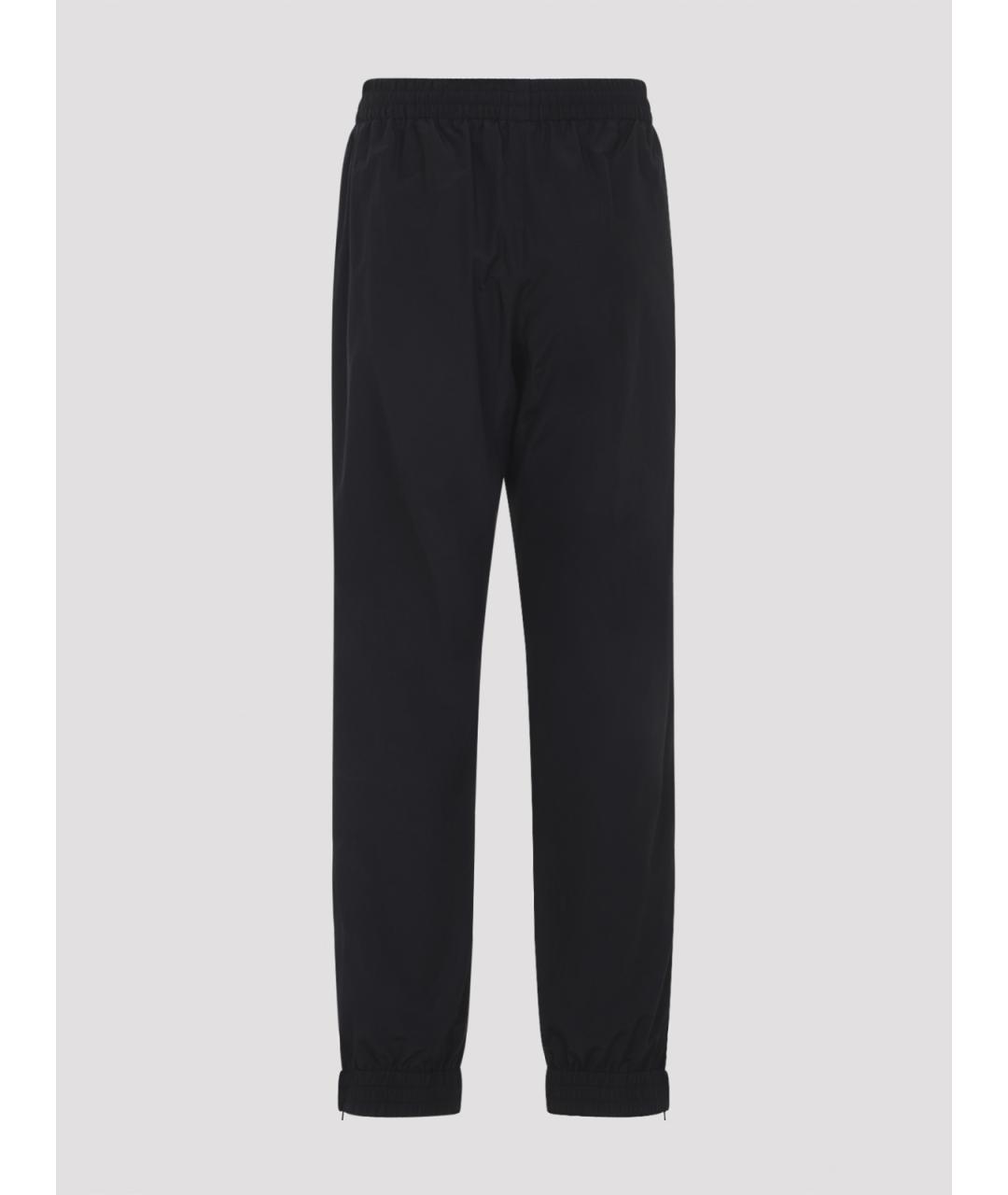 BALENCIAGA Черные хлопковые прямые брюки, фото 2