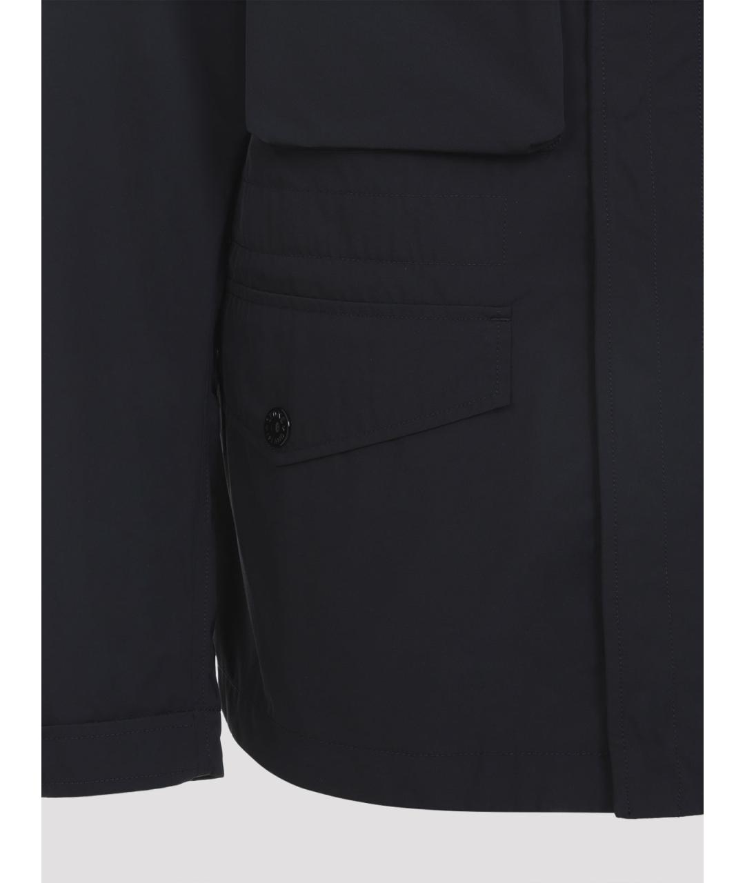 STONE ISLAND Черная полиэстеровая куртка, фото 3