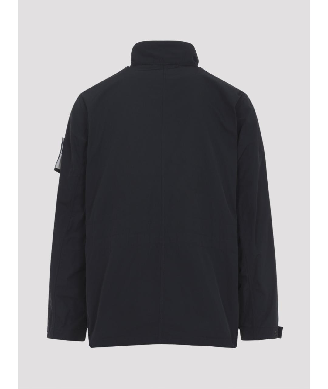 STONE ISLAND Черная полиэстеровая куртка, фото 2