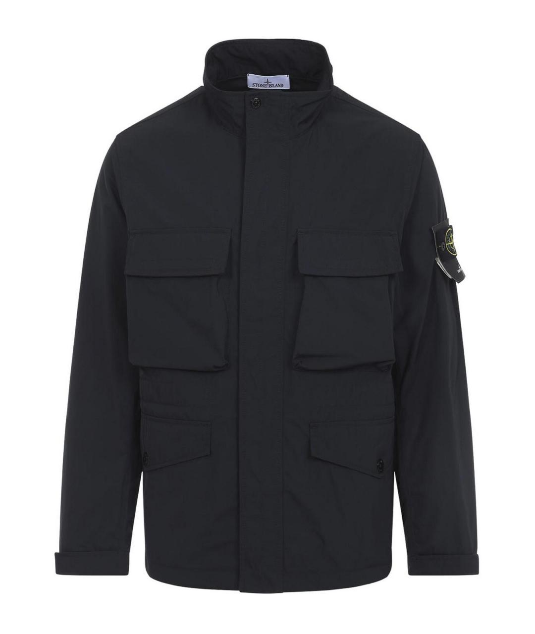 STONE ISLAND Черная полиэстеровая куртка, фото 1