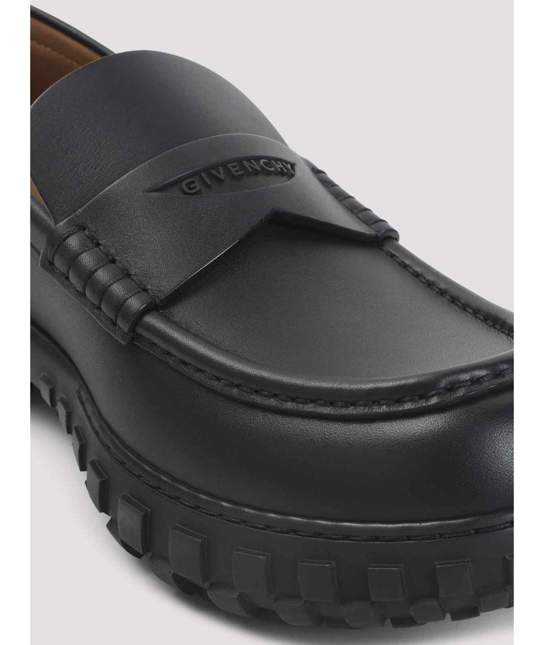 GIVENCHY Черные кожаные лоферы, фото 4