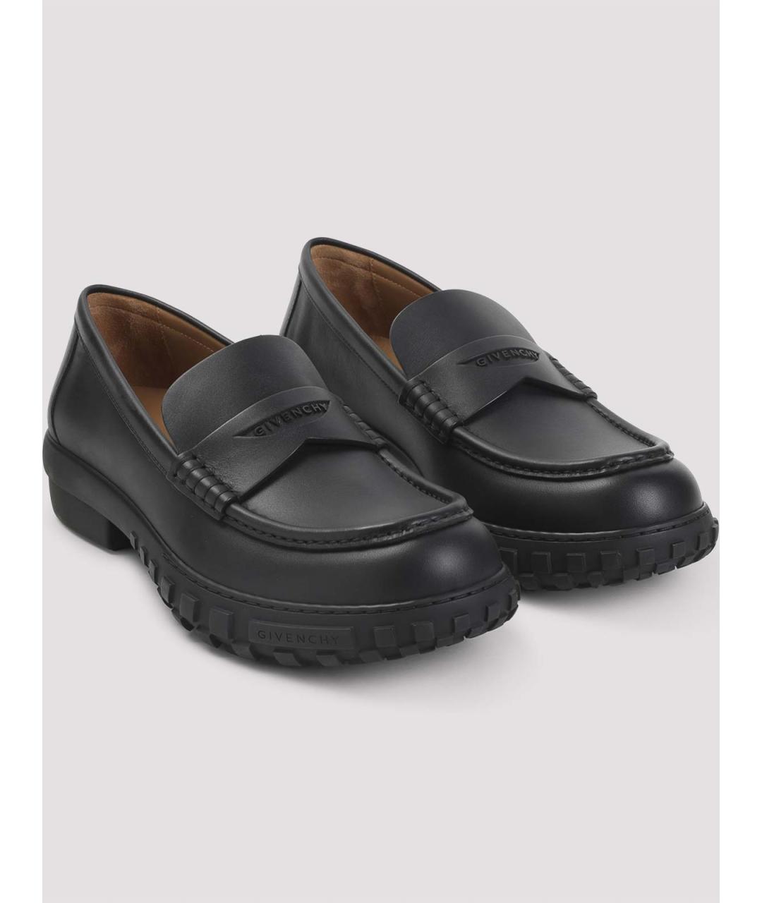 GIVENCHY Черные кожаные лоферы, фото 3