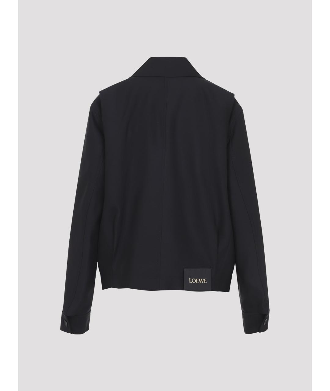 LOEWE Черная шерстяная куртка, фото 2