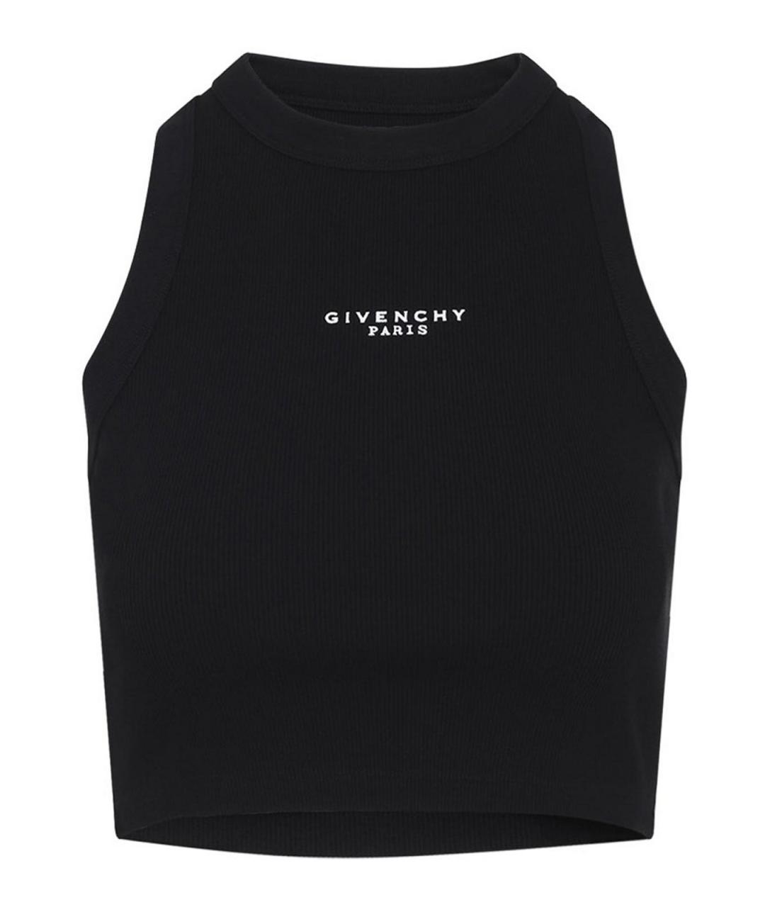 GIVENCHY Черная хлопковая майка, фото 1