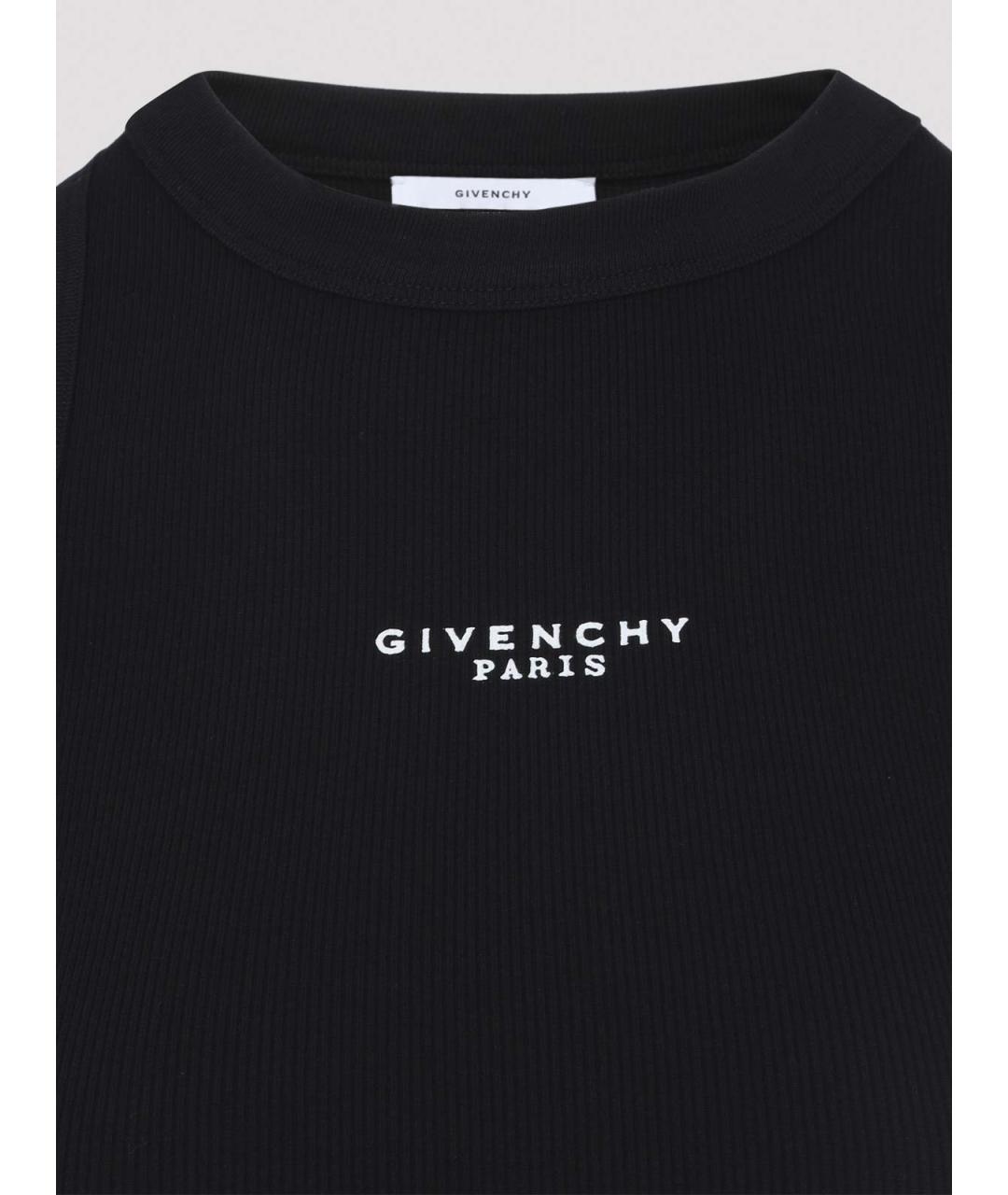 GIVENCHY Черная хлопковая майка, фото 3