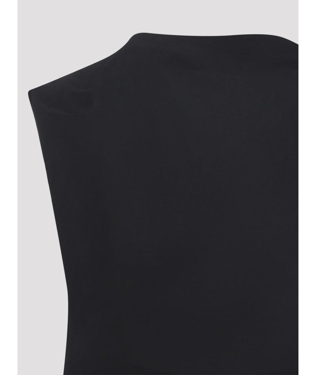 JACQUEMUS Черное хлопковое повседневное платье, фото 3