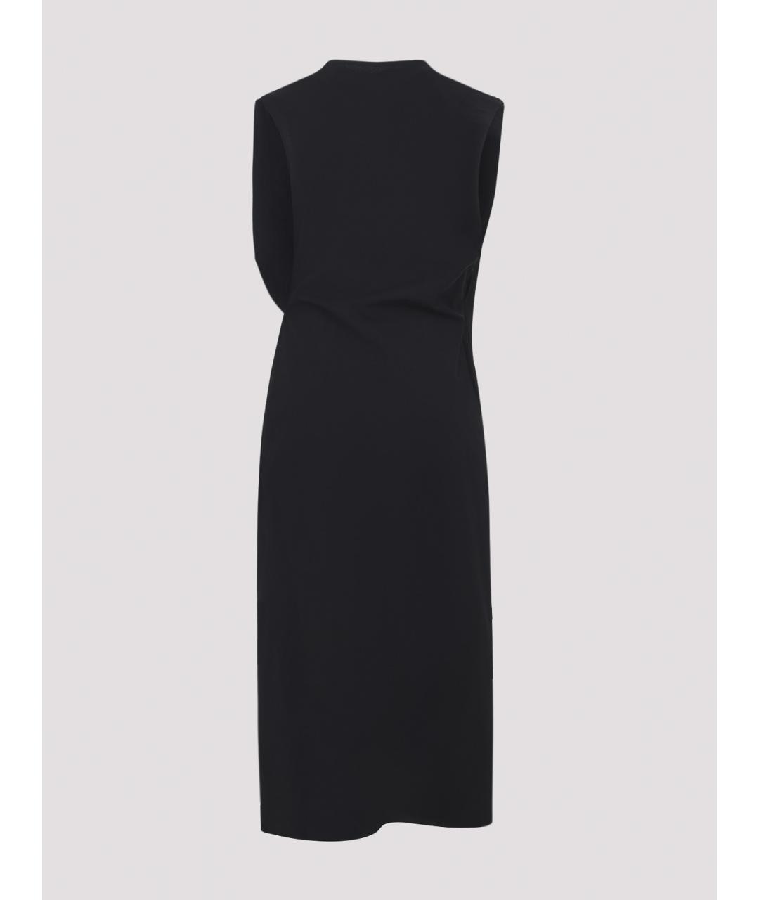JACQUEMUS Черное хлопковое повседневное платье, фото 2