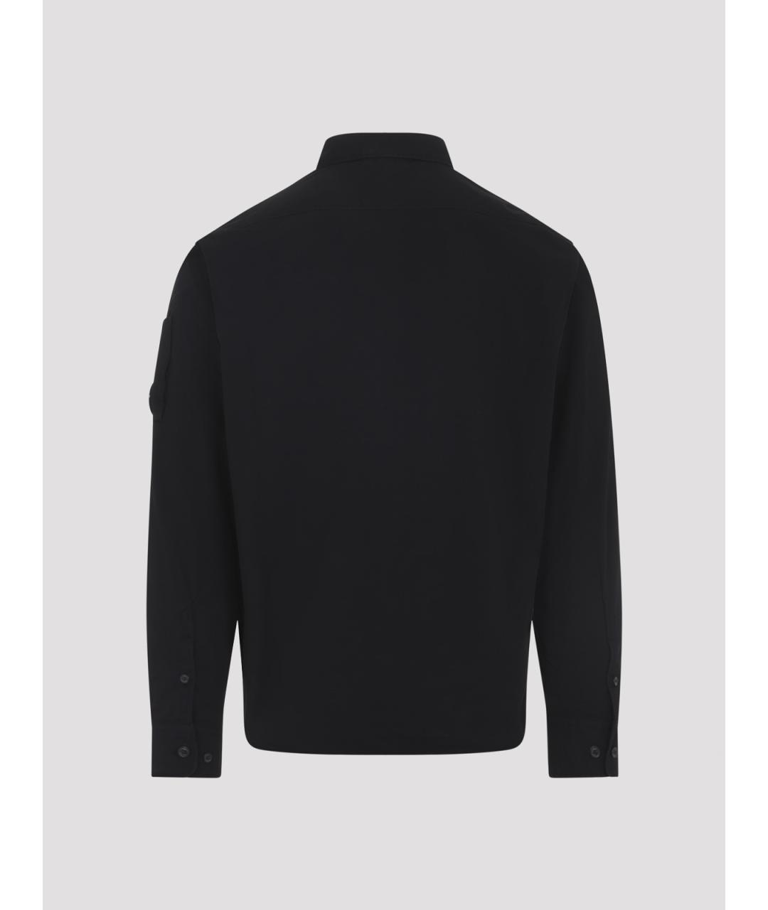 CP COMPANY Черная хлопковая классическая рубашка, фото 2