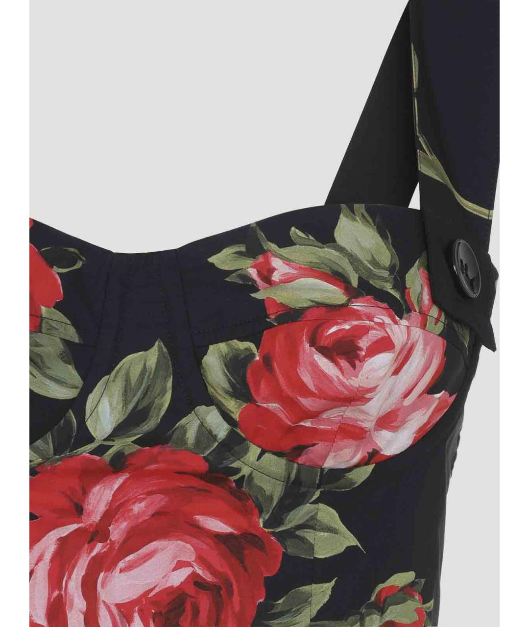 DOLCE&GABBANA Черная хлопковая майка, фото 3