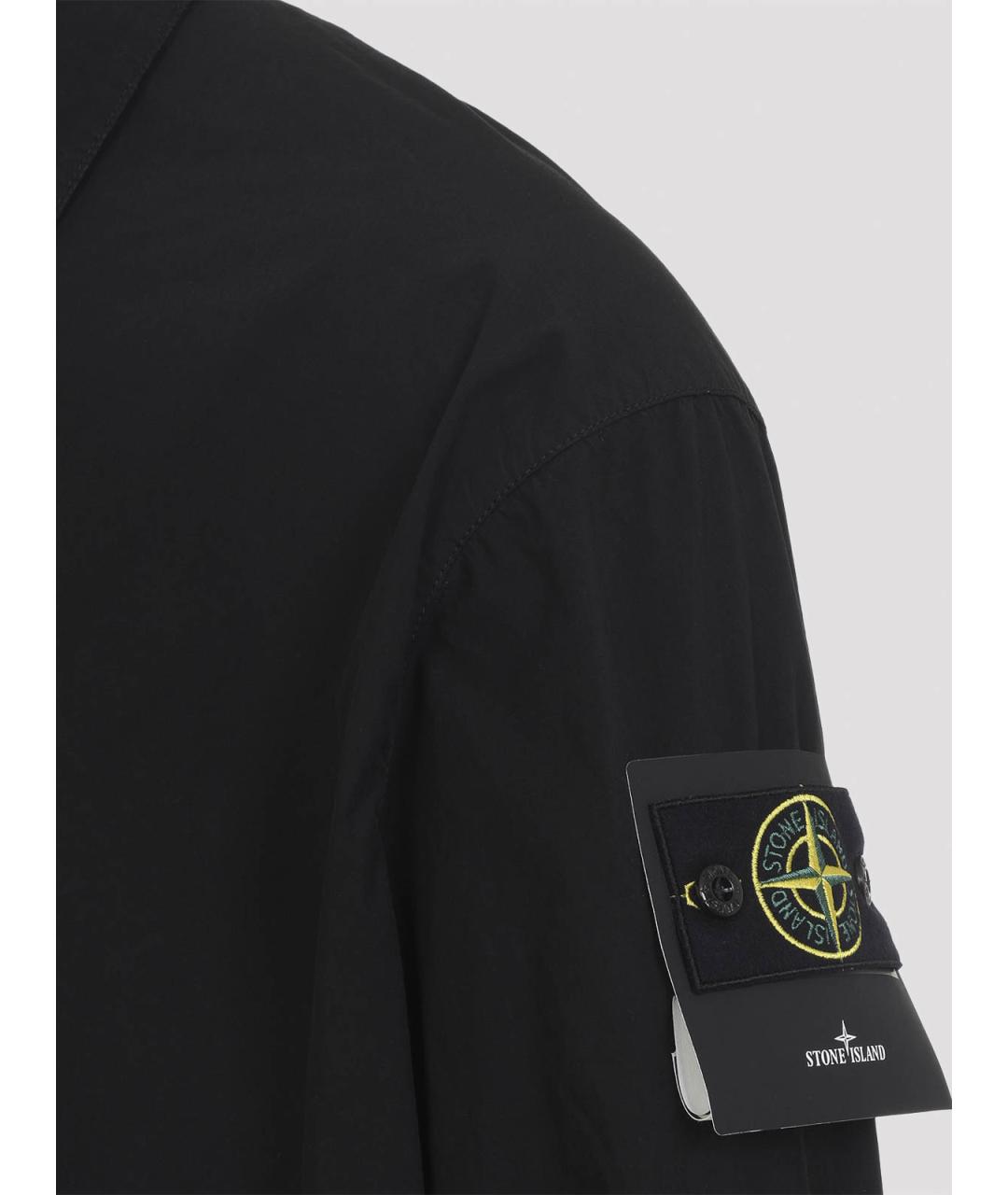 STONE ISLAND Черная кэжуал рубашка, фото 3