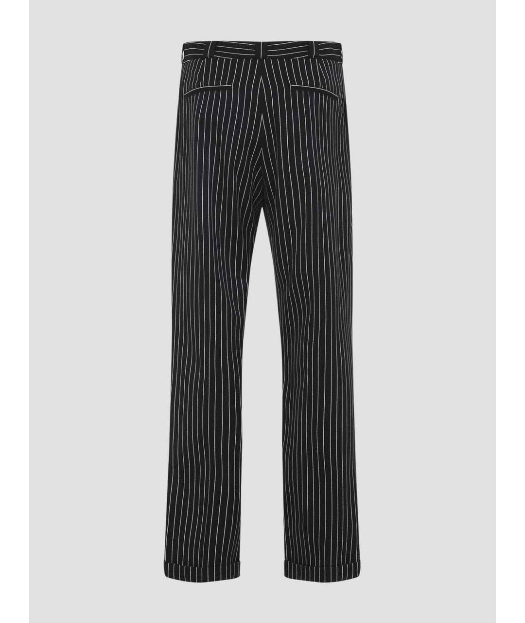 TOM FORD Черные шерстяные прямые брюки, фото 2