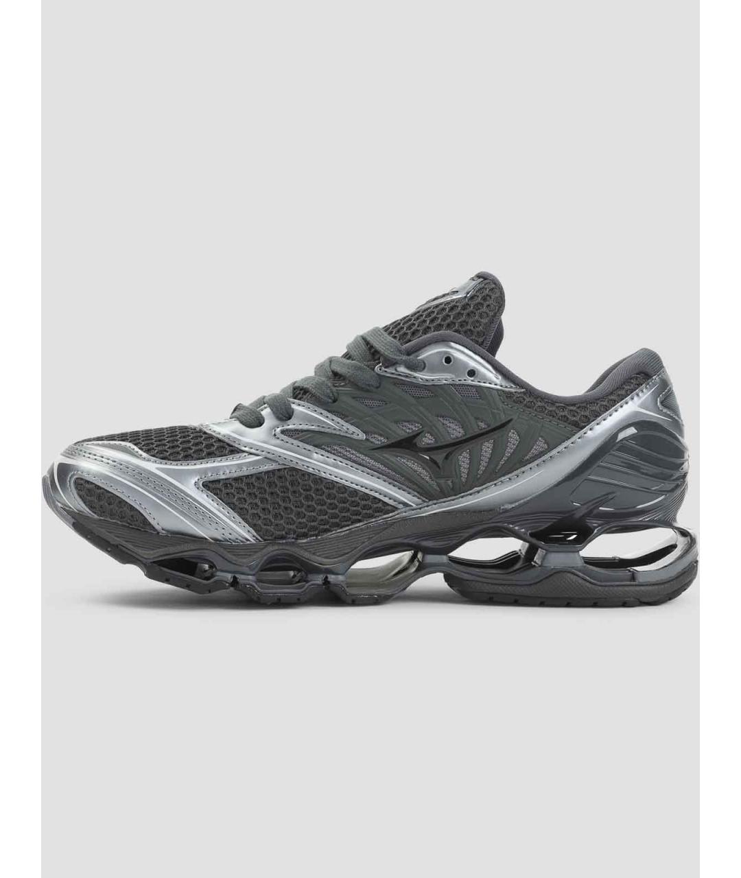 MIZUNO Черные кожаные низкие кроссовки / кеды, фото 2