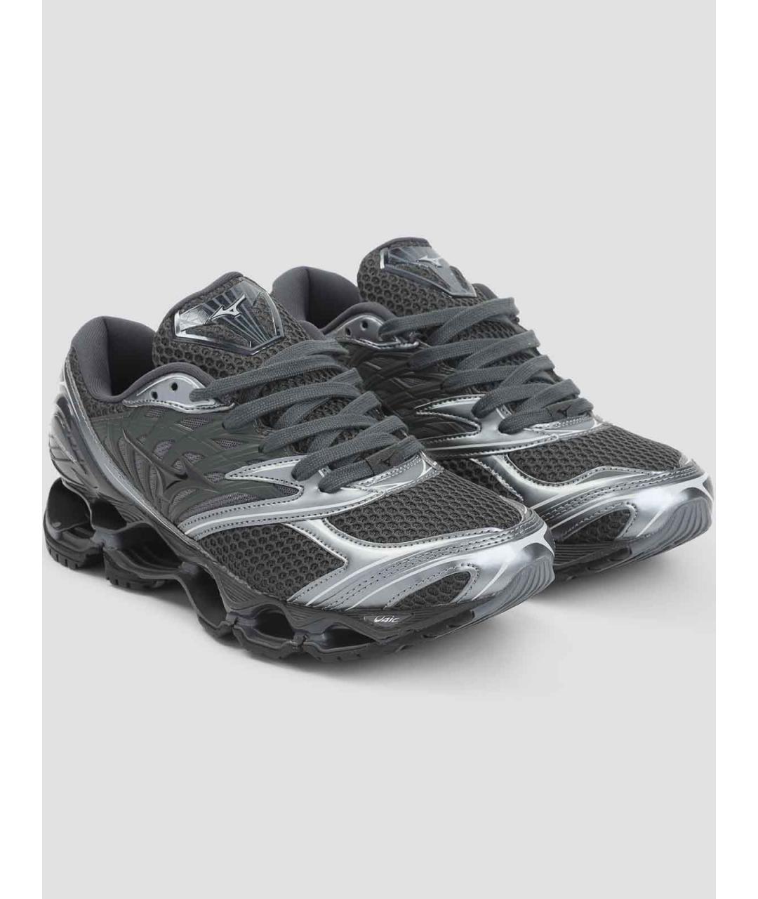 MIZUNO Черные кожаные низкие кроссовки / кеды, фото 3