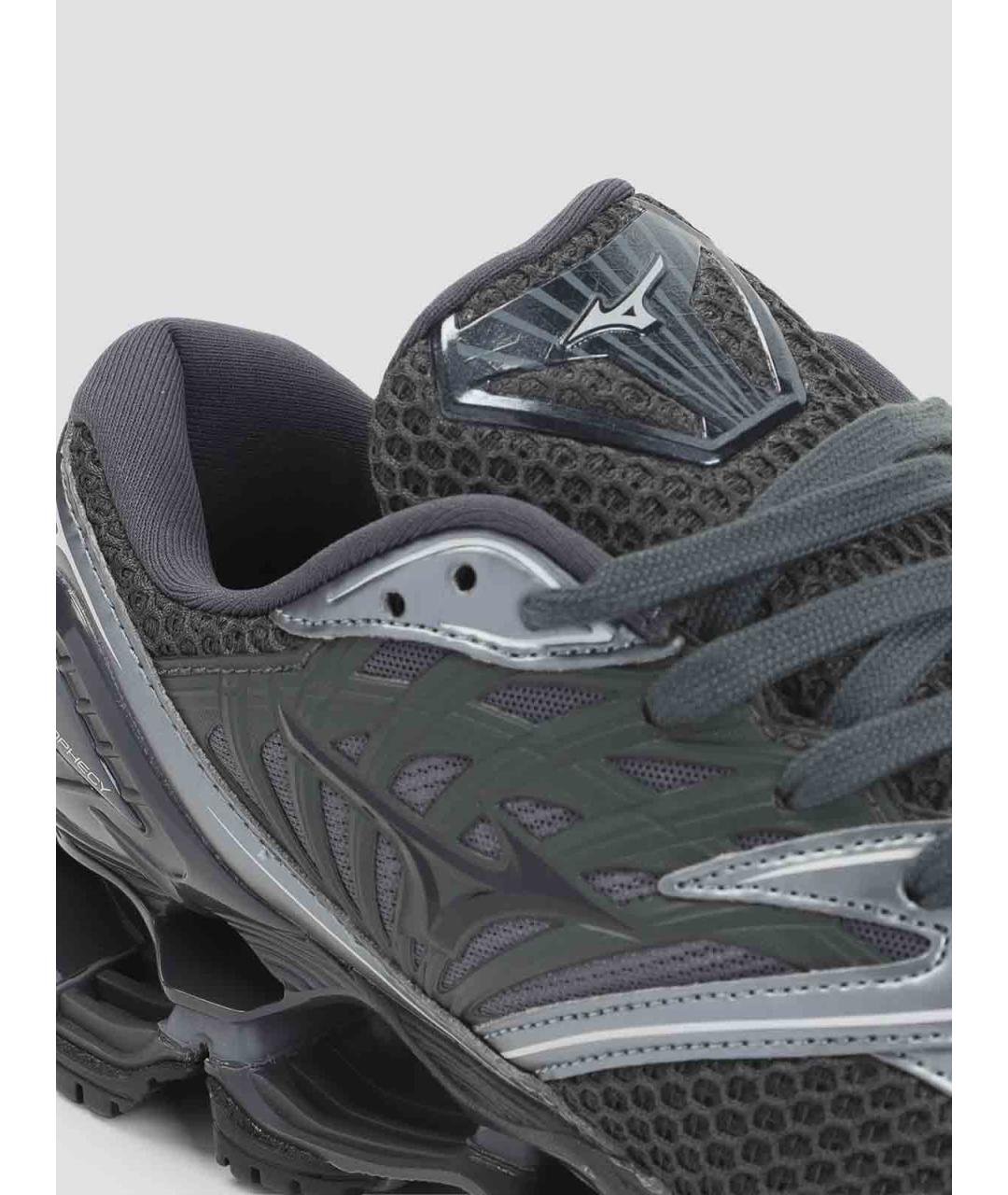 MIZUNO Черные кожаные низкие кроссовки / кеды, фото 4