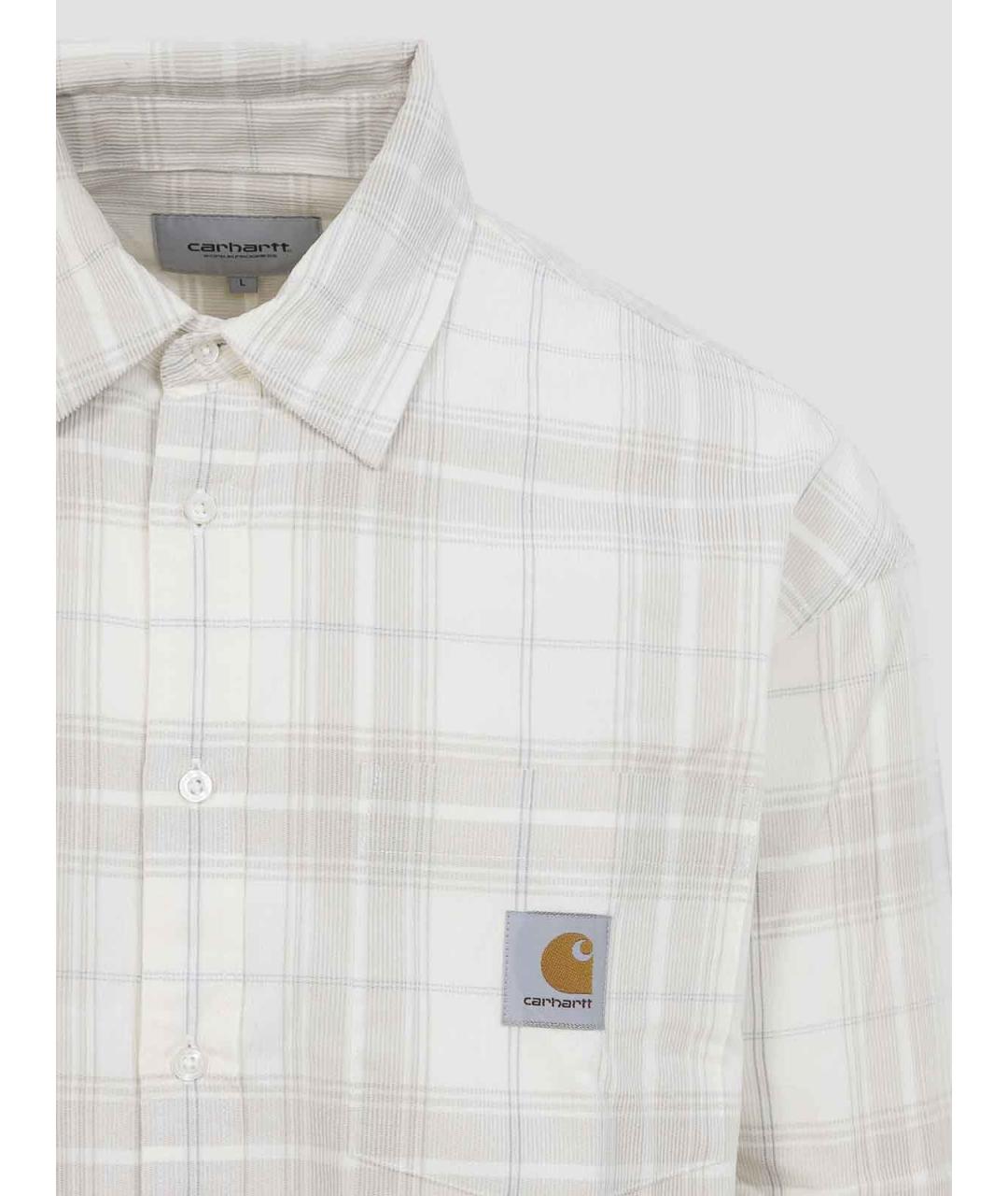 CARHARTT Бежевая хлопковая классическая рубашка, фото 3