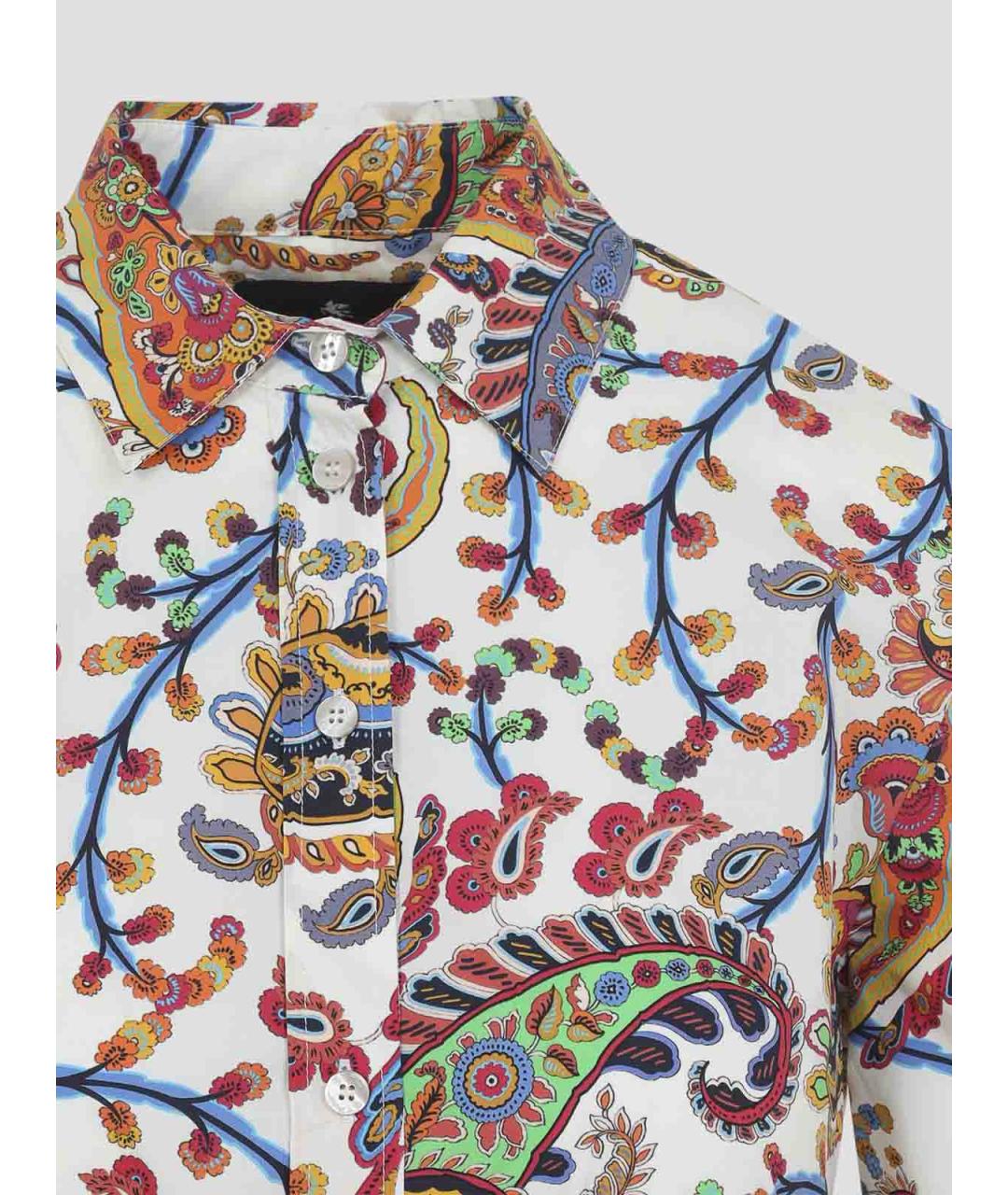 ETRO Мульти хлопковое повседневное платье, фото 4