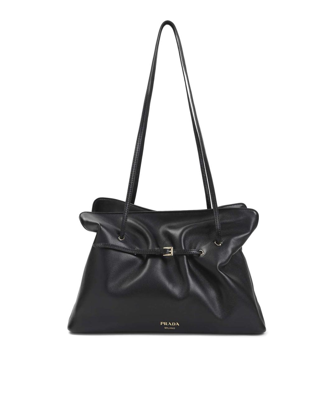 PRADA Черная кожаная сумка тоут, фото 1