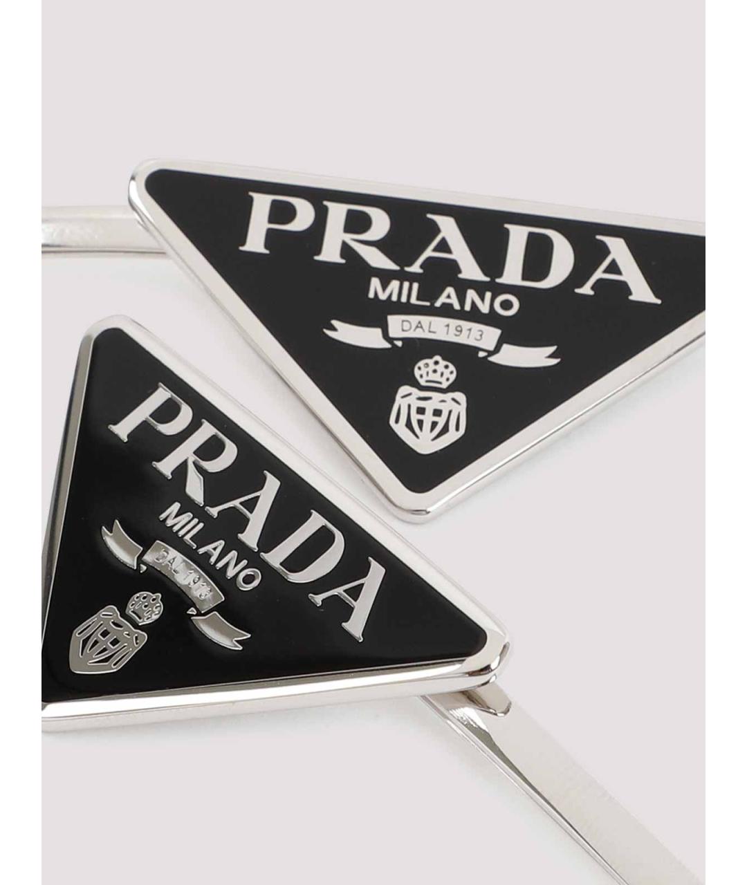 PRADA Черная заколка, фото 3