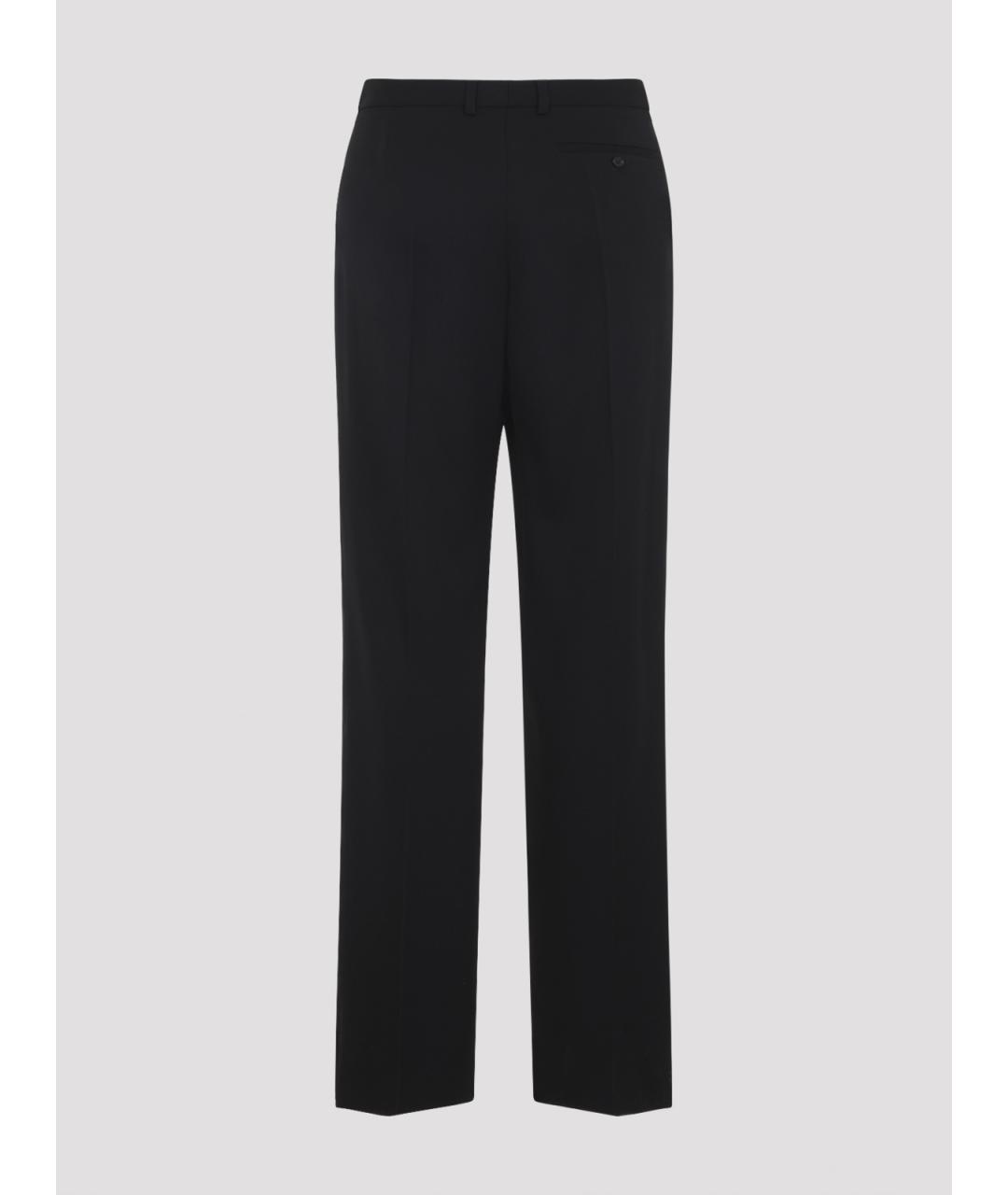 BALENCIAGA Черные шерстяные классические брюки, фото 2