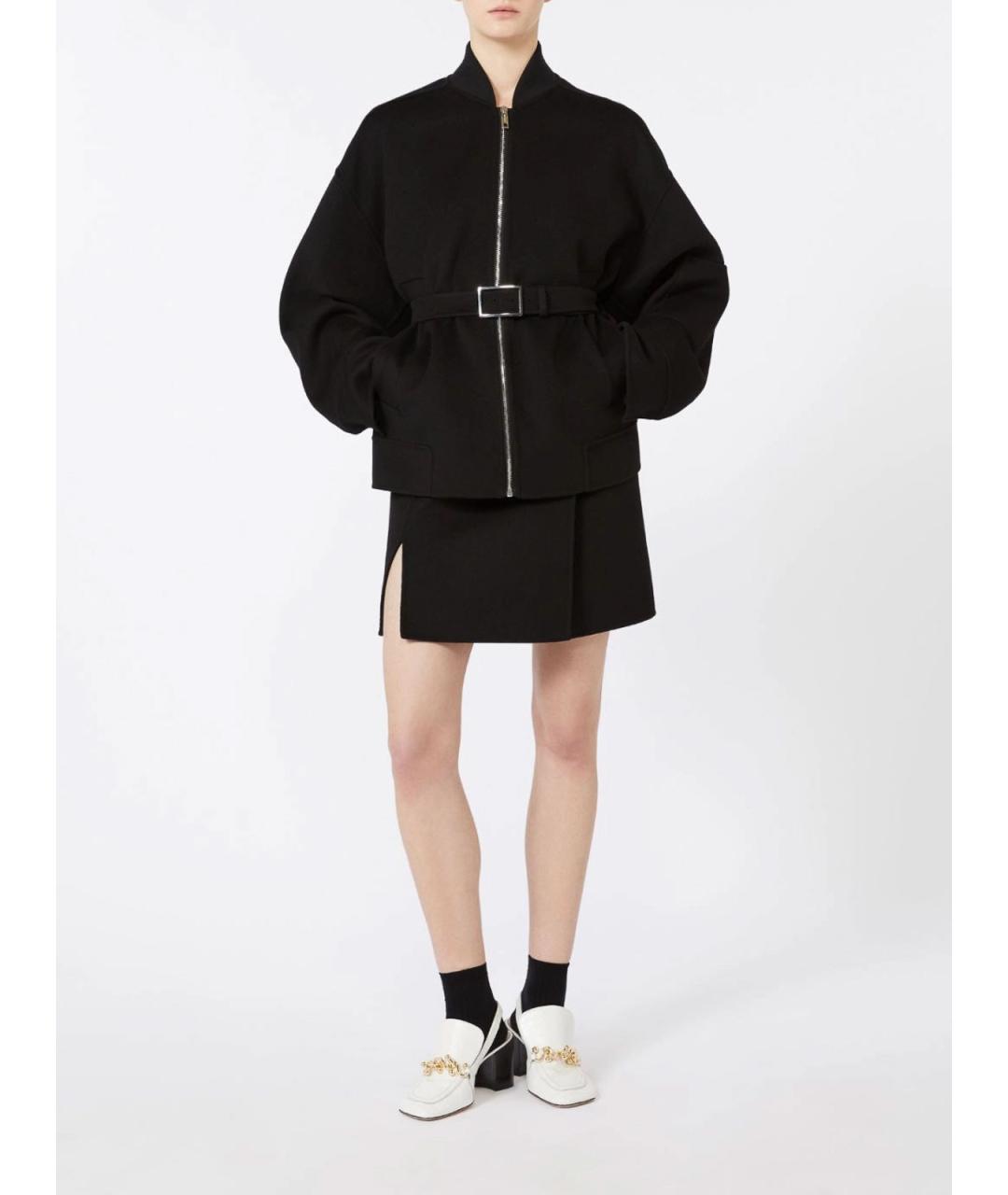 SPORTMAX Черная шерстяная куртка, фото 2