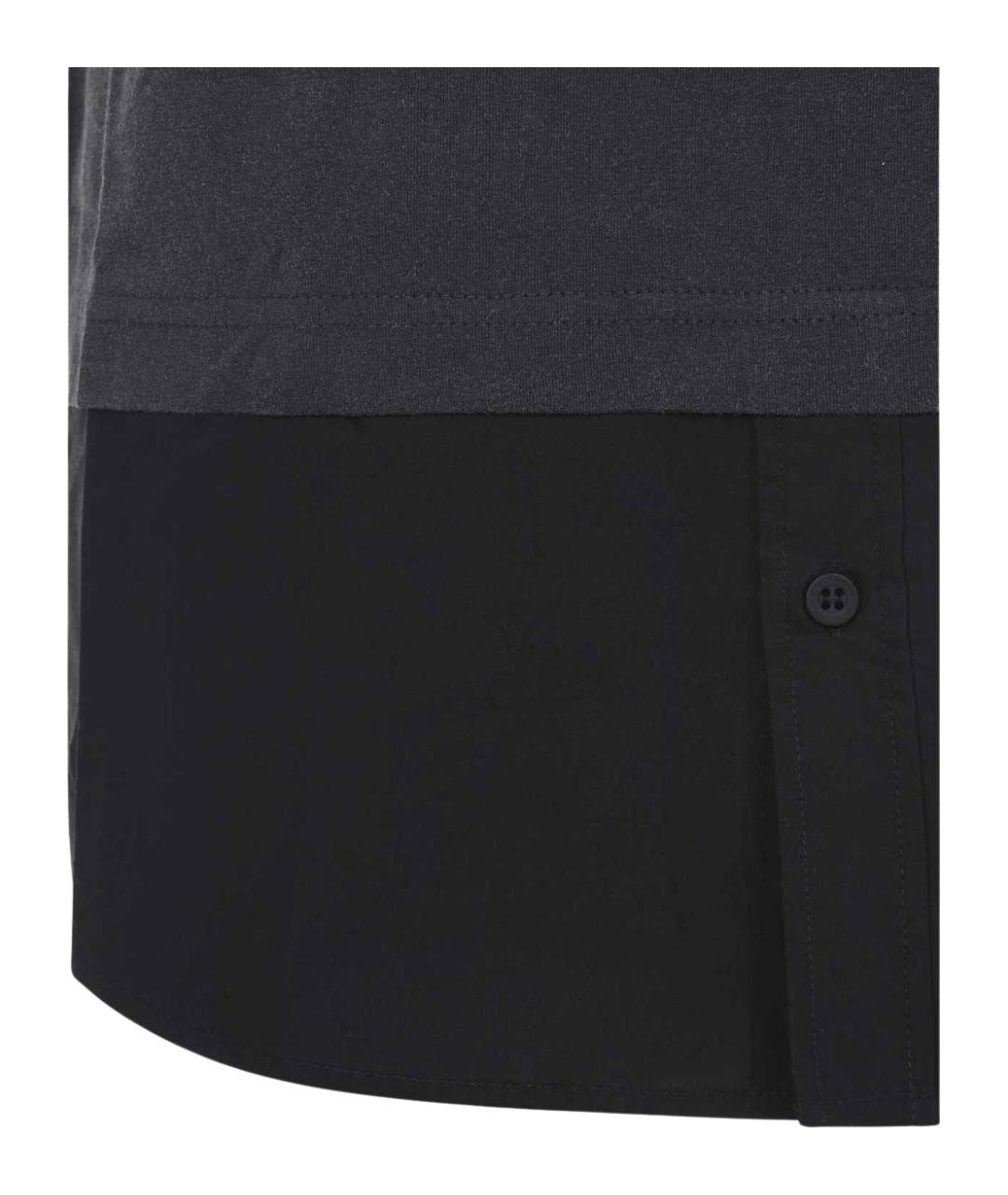 BALENCIAGA Черное хлопковое повседневное платье, фото 3