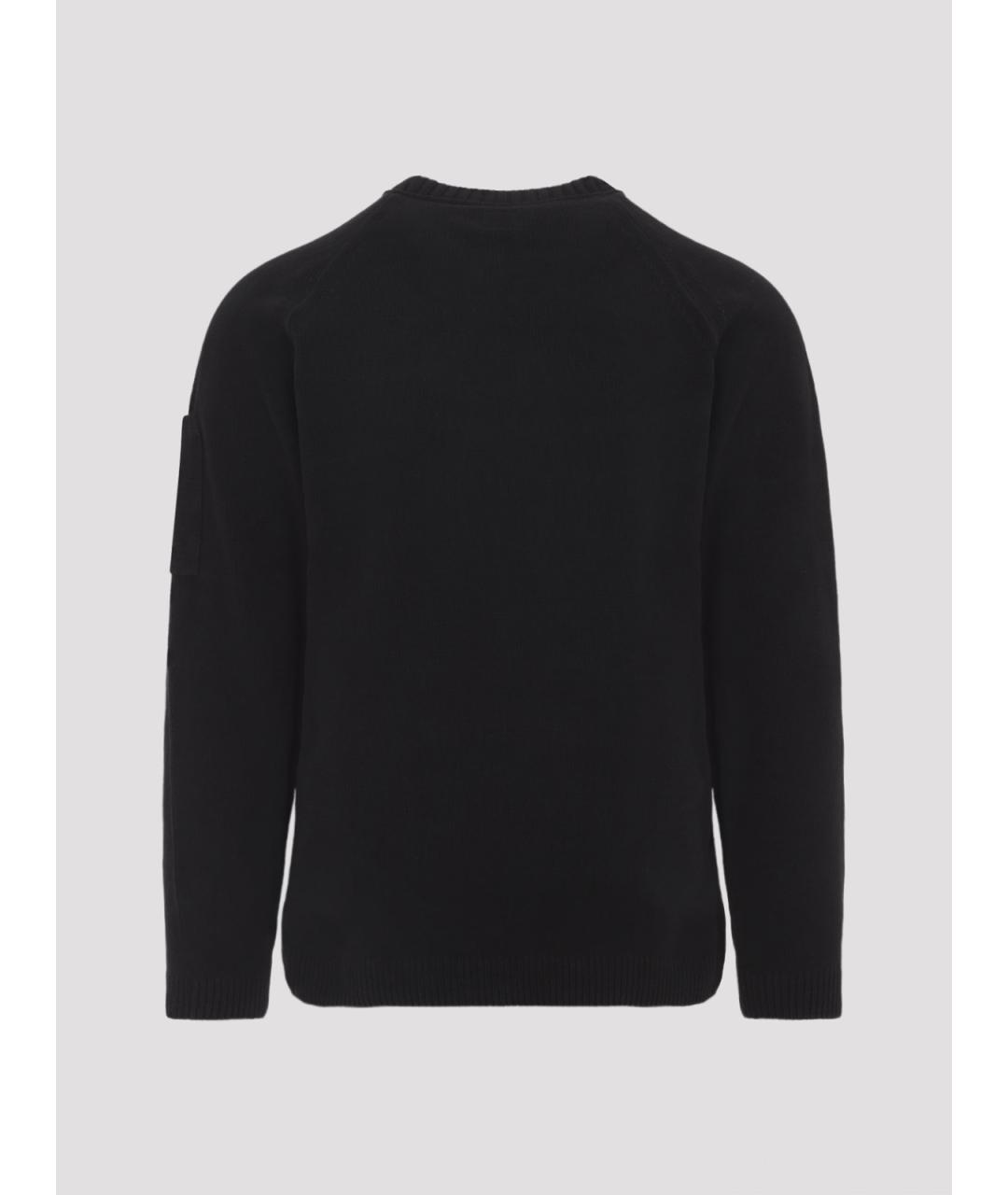 CP COMPANY Черный хлопковый джемпер / свитер, фото 2