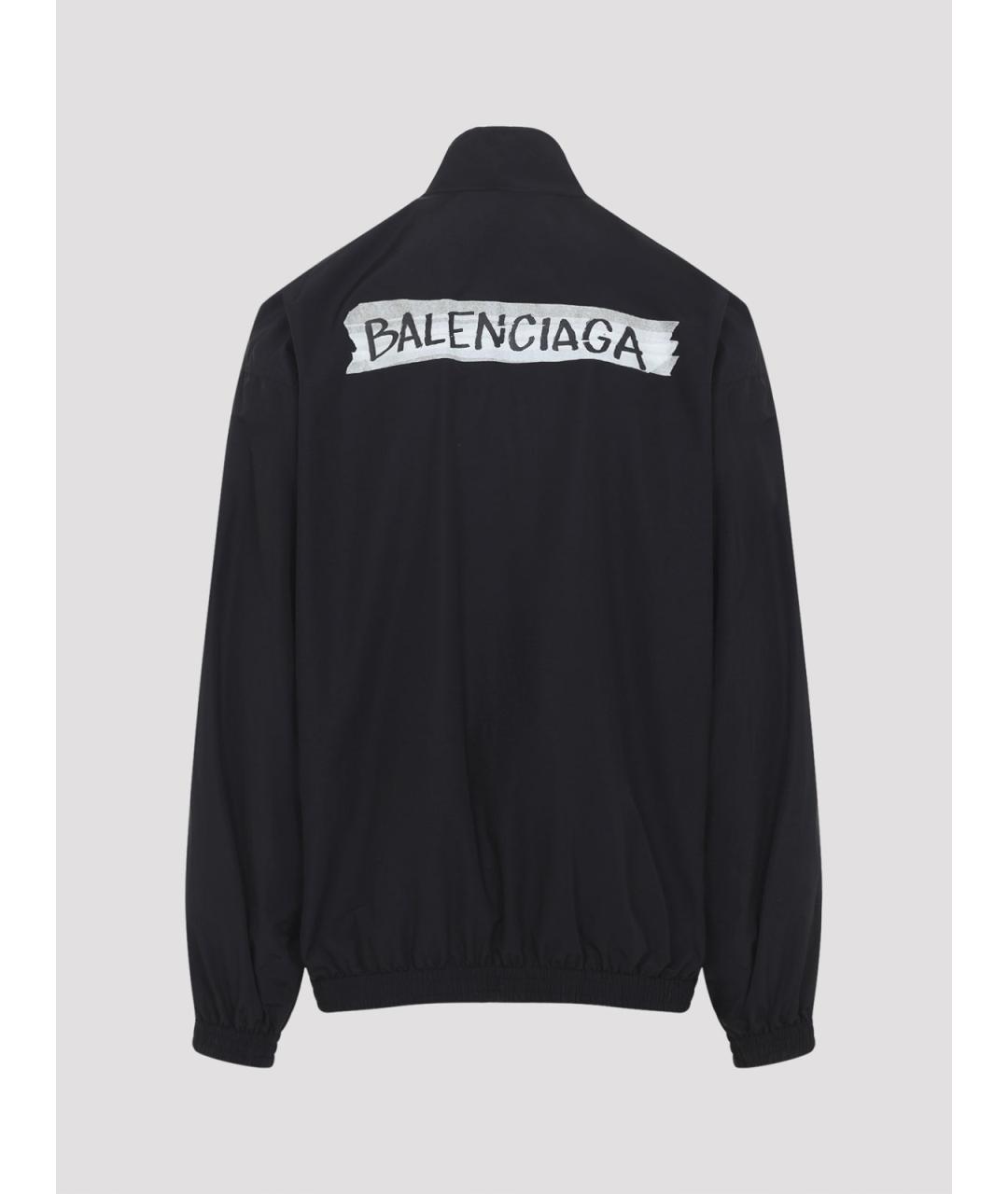 BALENCIAGA Черная хлопковая куртка, фото 2