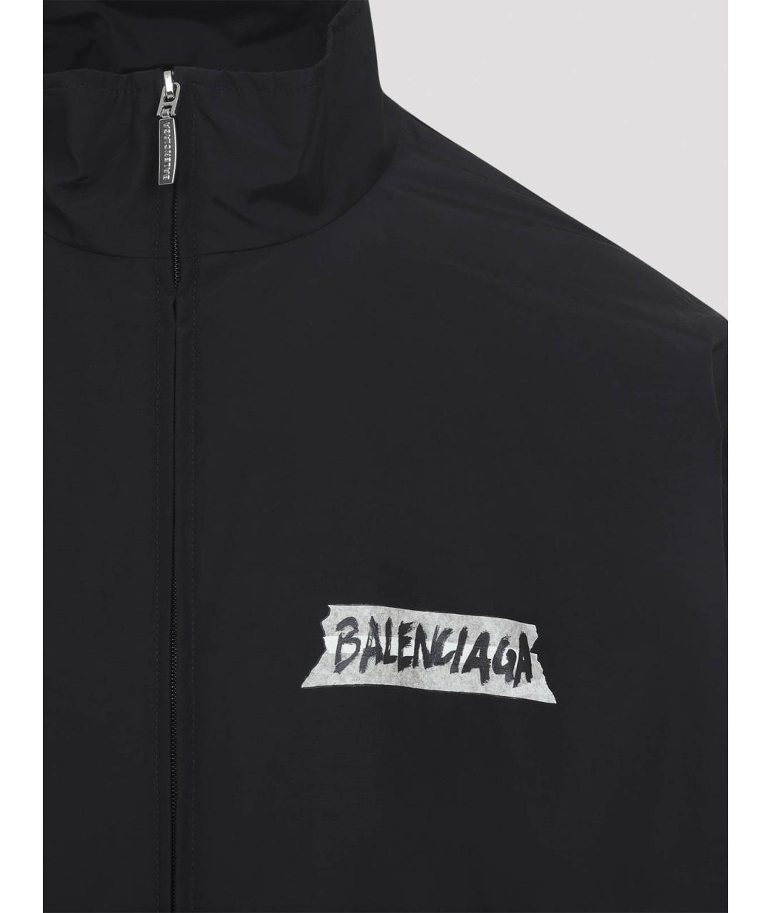 BALENCIAGA Черная хлопковая куртка, фото 3