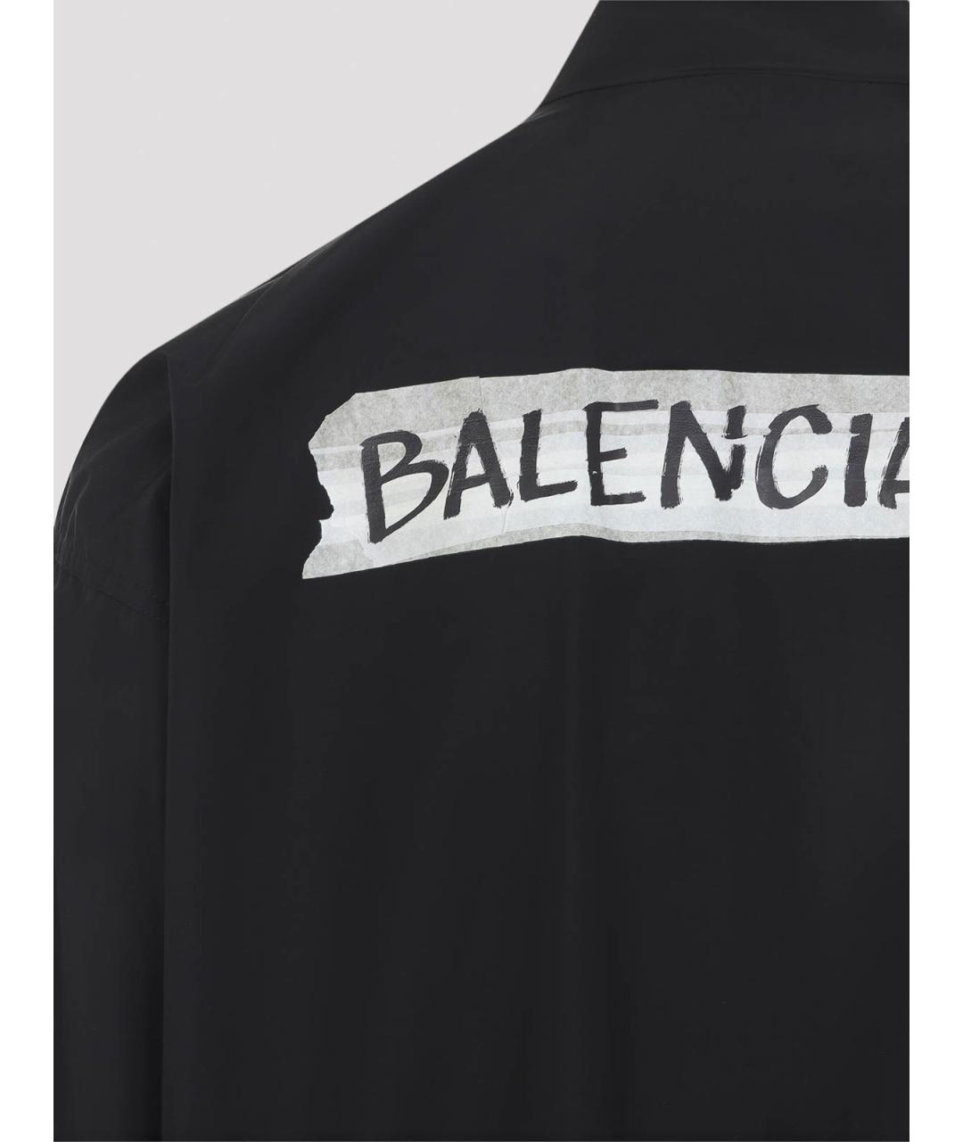 BALENCIAGA Черная хлопковая куртка, фото 4