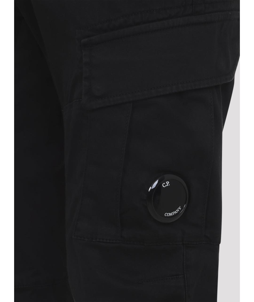 CP COMPANY Черные хлопковые повседневные брюки, фото 4