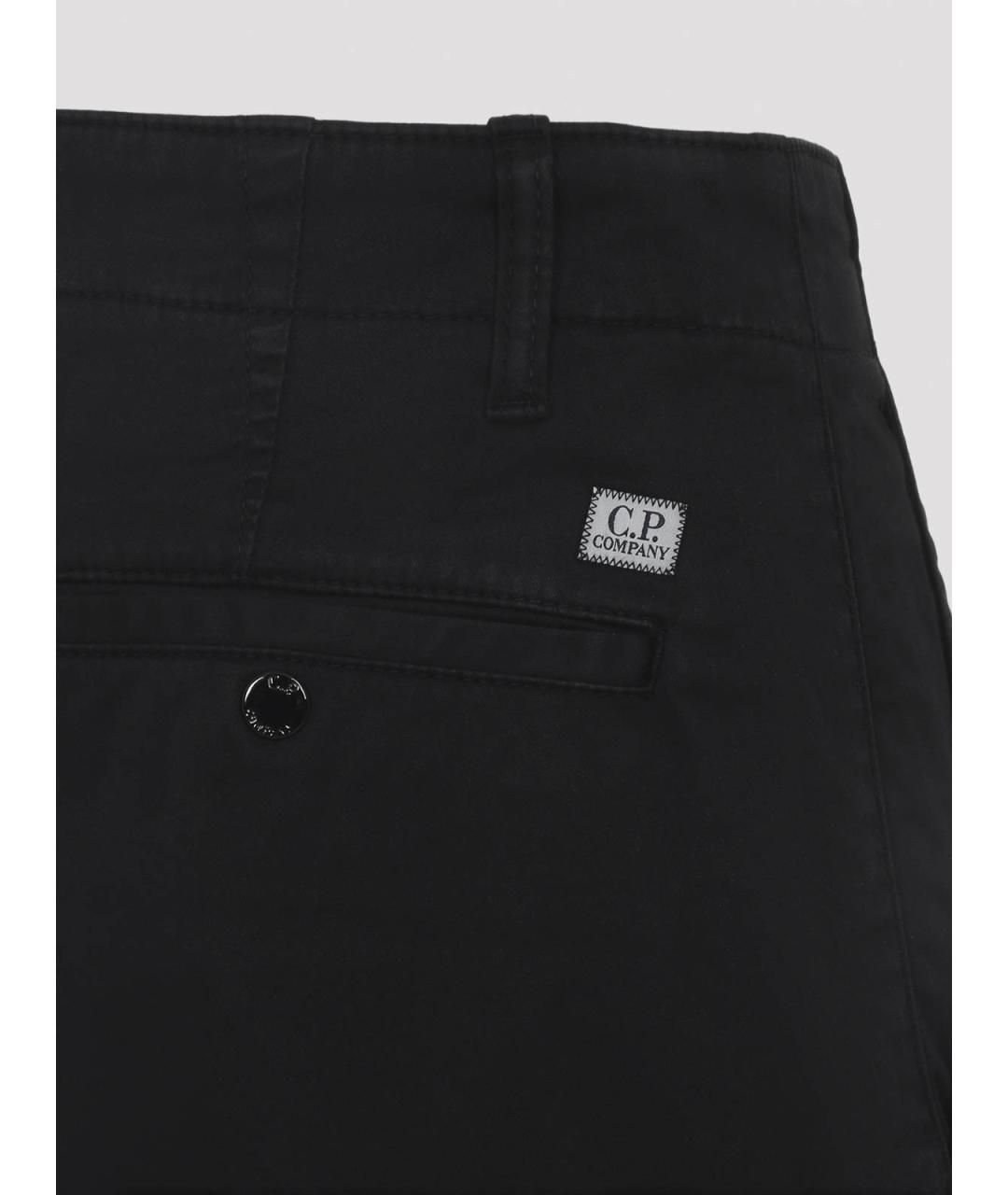 CP COMPANY Черные хлопковые повседневные брюки, фото 3