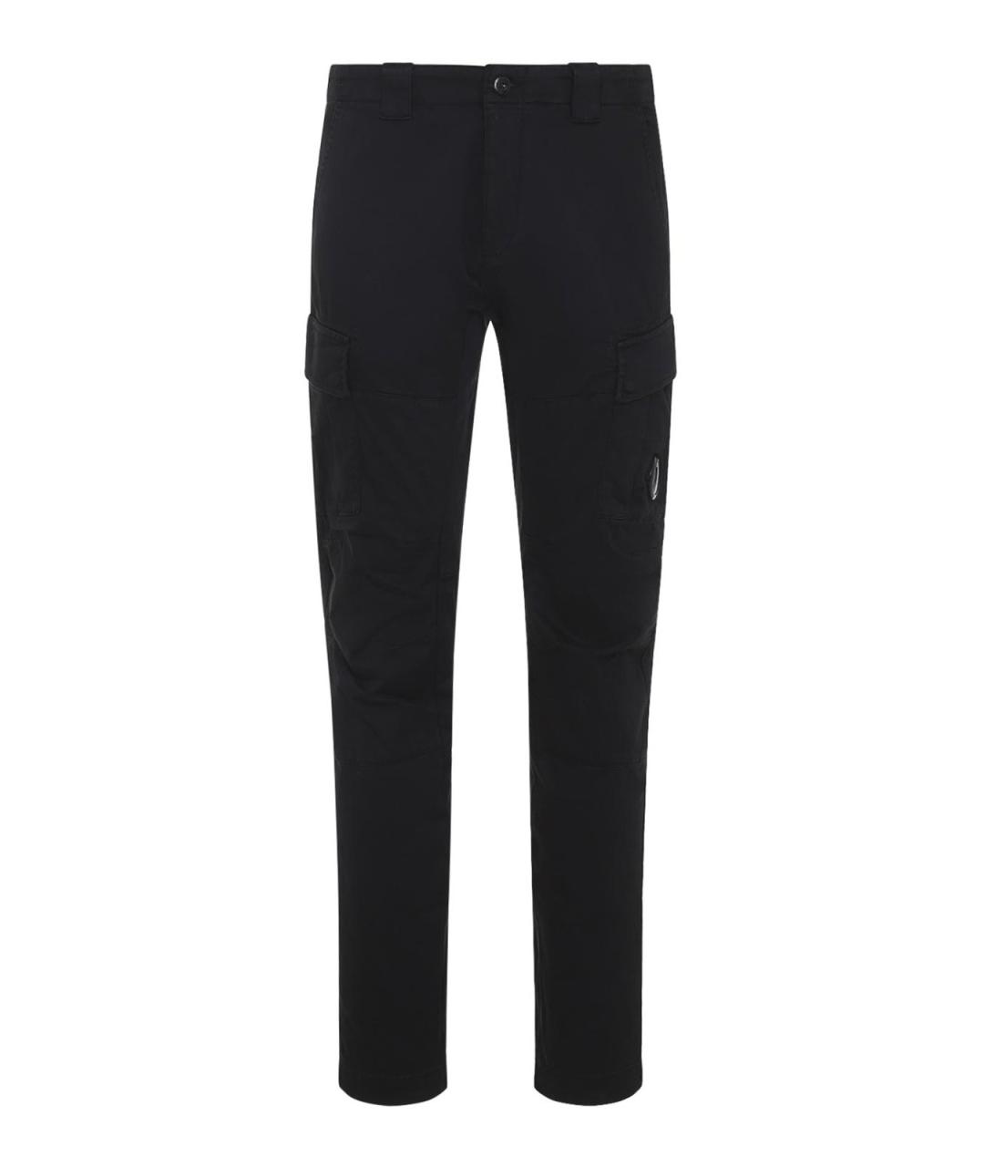 CP COMPANY Черные хлопковые повседневные брюки, фото 1