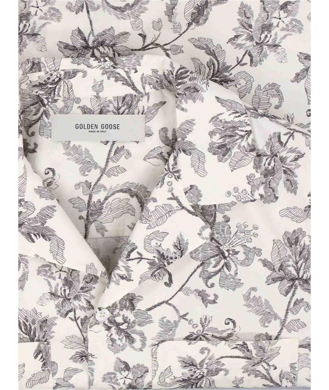 GOLDEN GOOSE Белая хлопковая классическая рубашка, фото 3
