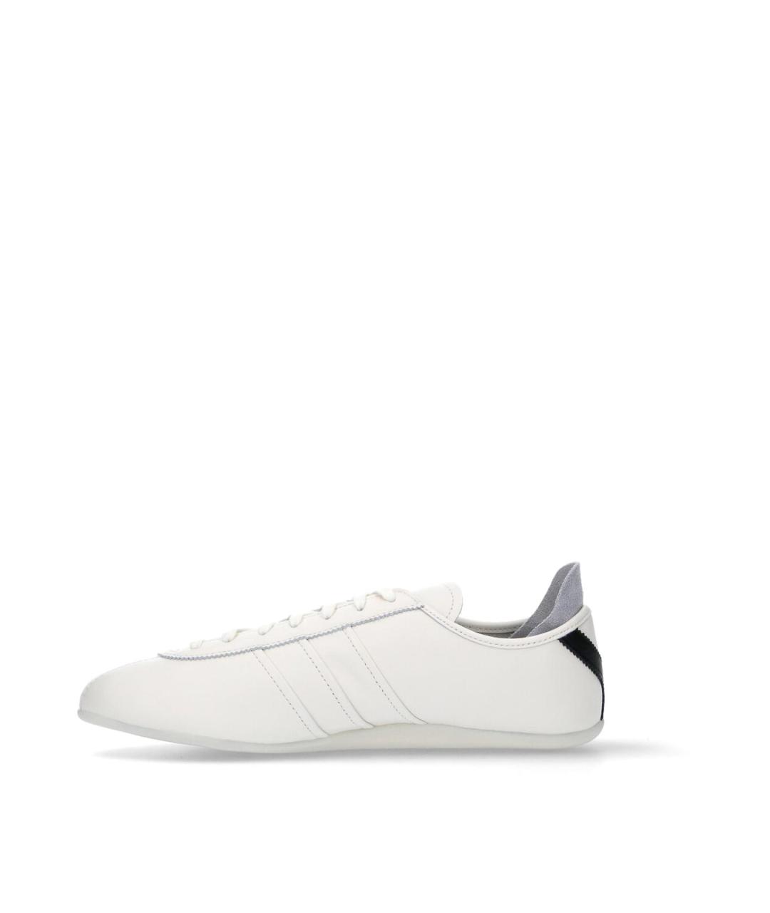 Y-3 Белые кожаные низкие кроссовки / кеды, фото 3