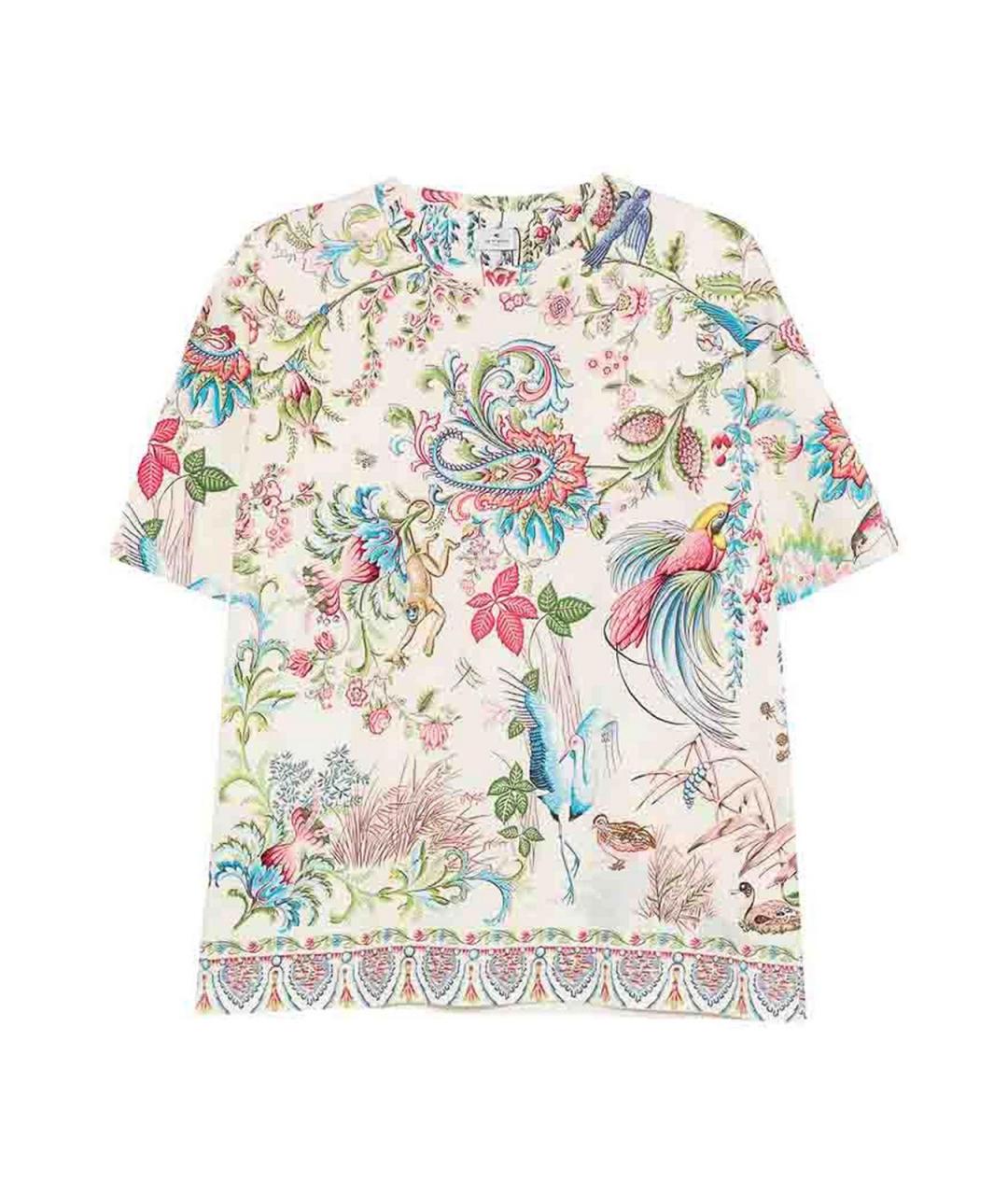 ETRO Бежевая хлопковая футболка, фото 1