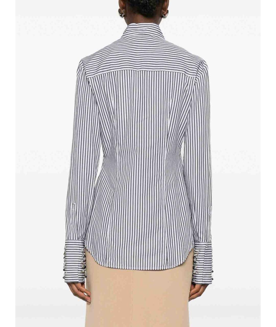 SPORTMAX Белая хлопковая рубашка, фото 2