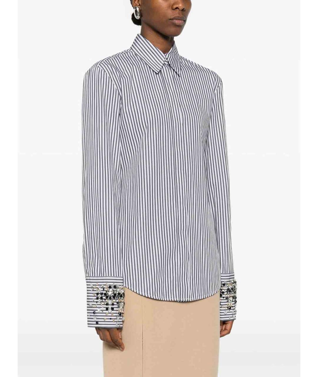 SPORTMAX Белая хлопковая рубашка, фото 3